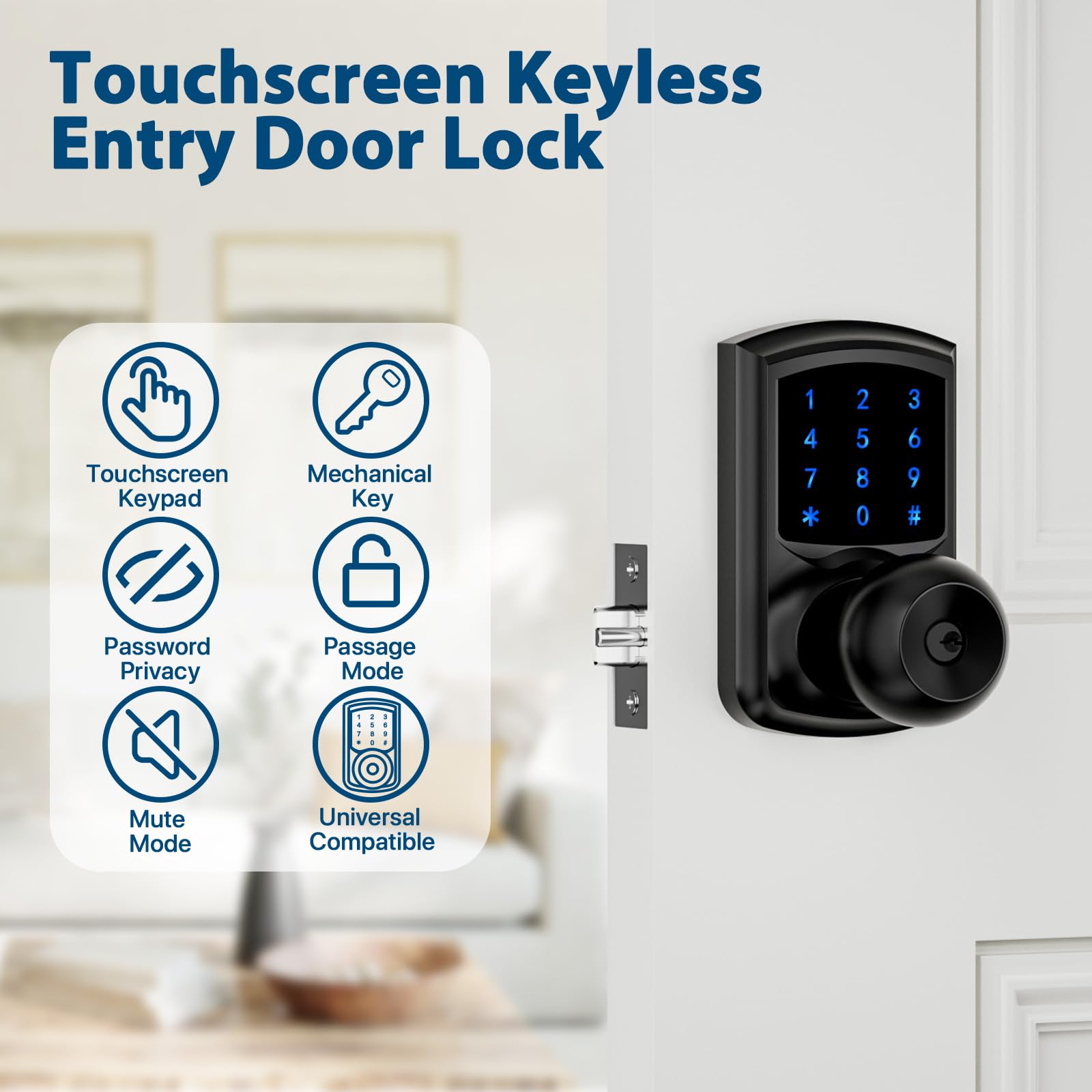 LAIFUCAM LLA0804A073 Electronic-Door-Locks - View #2