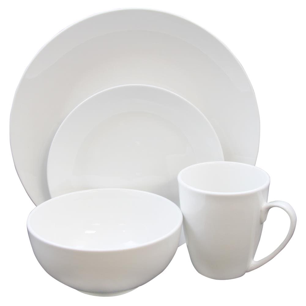 Gibson Home Oslo 16 Piece Dinnerware Set Color: White