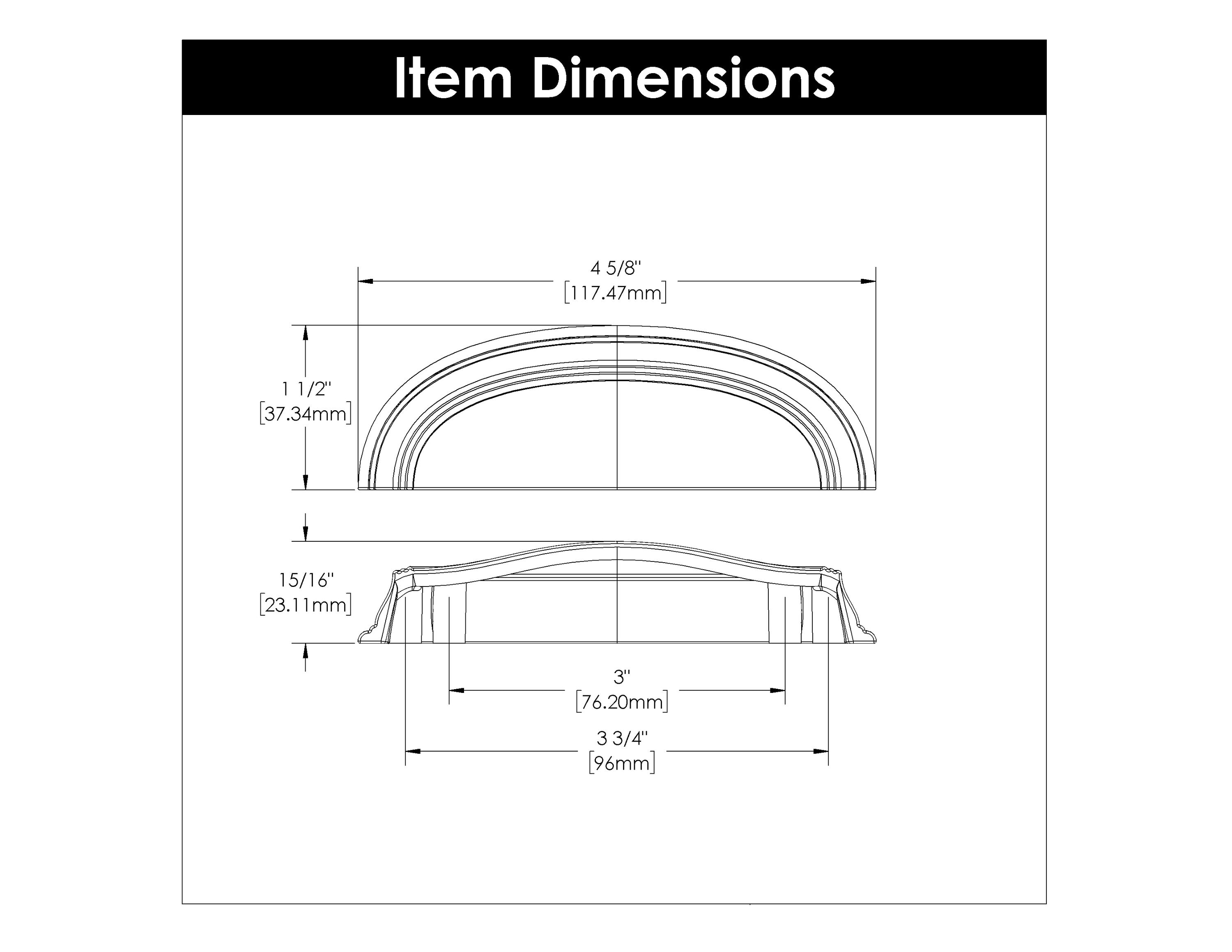 Hickory Hardware P2144-BGB-10B Cabinet-Pulls - View #4