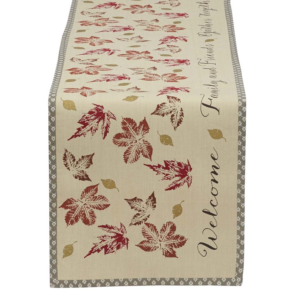 DII Gather Together Off-white Table Runner - 14x72 Inches - Perfect for ...