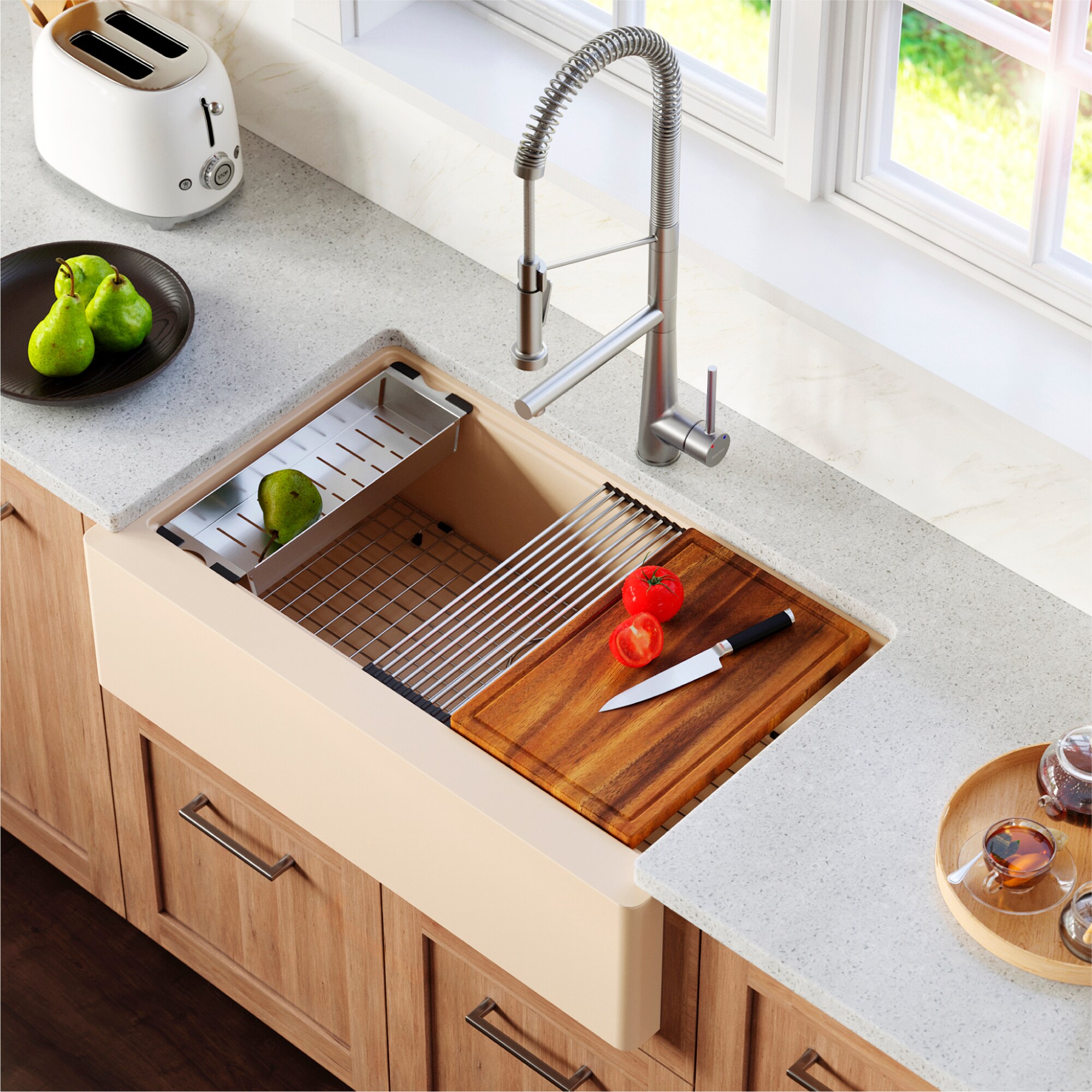 Karran QAWS-740-BI Kitchen-Sinks - View #3