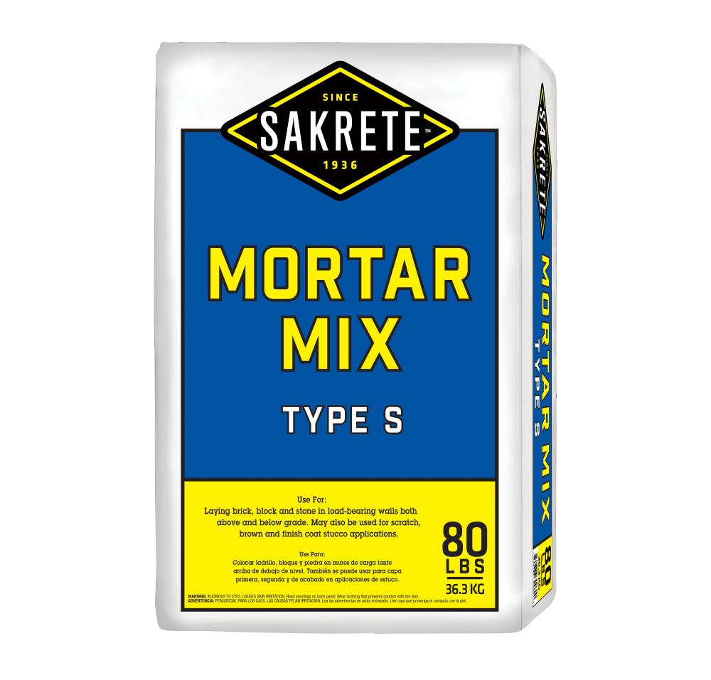 Åbent månedlige Es Sakrete 80-lb Mortar Mix in the Concrete, Cement & Stucco Mixes department  at Lowes.com