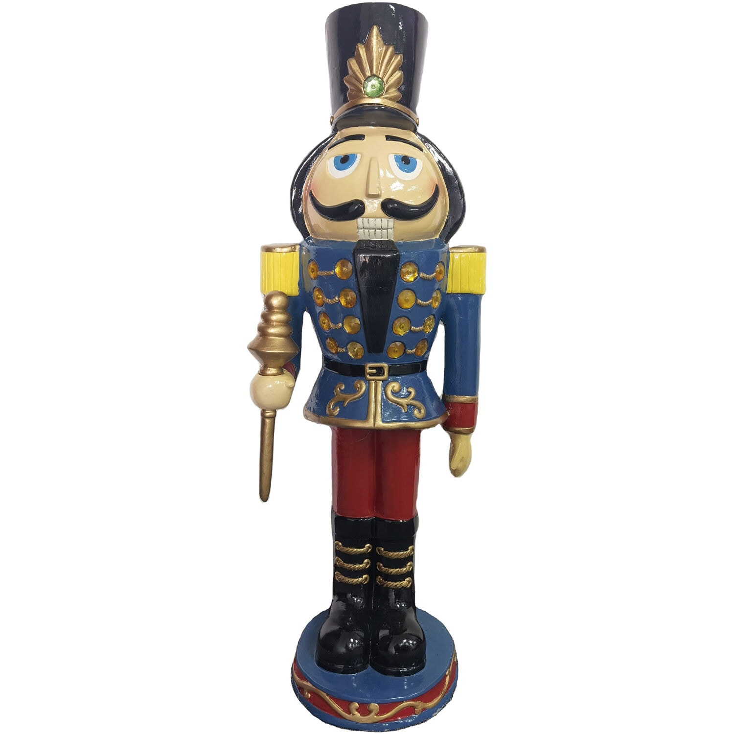 Fraser Hill Farm FFRS036-1NC-MLT 36-Inches Musical Animatronic Figurine Nutcracker Christmas Decor