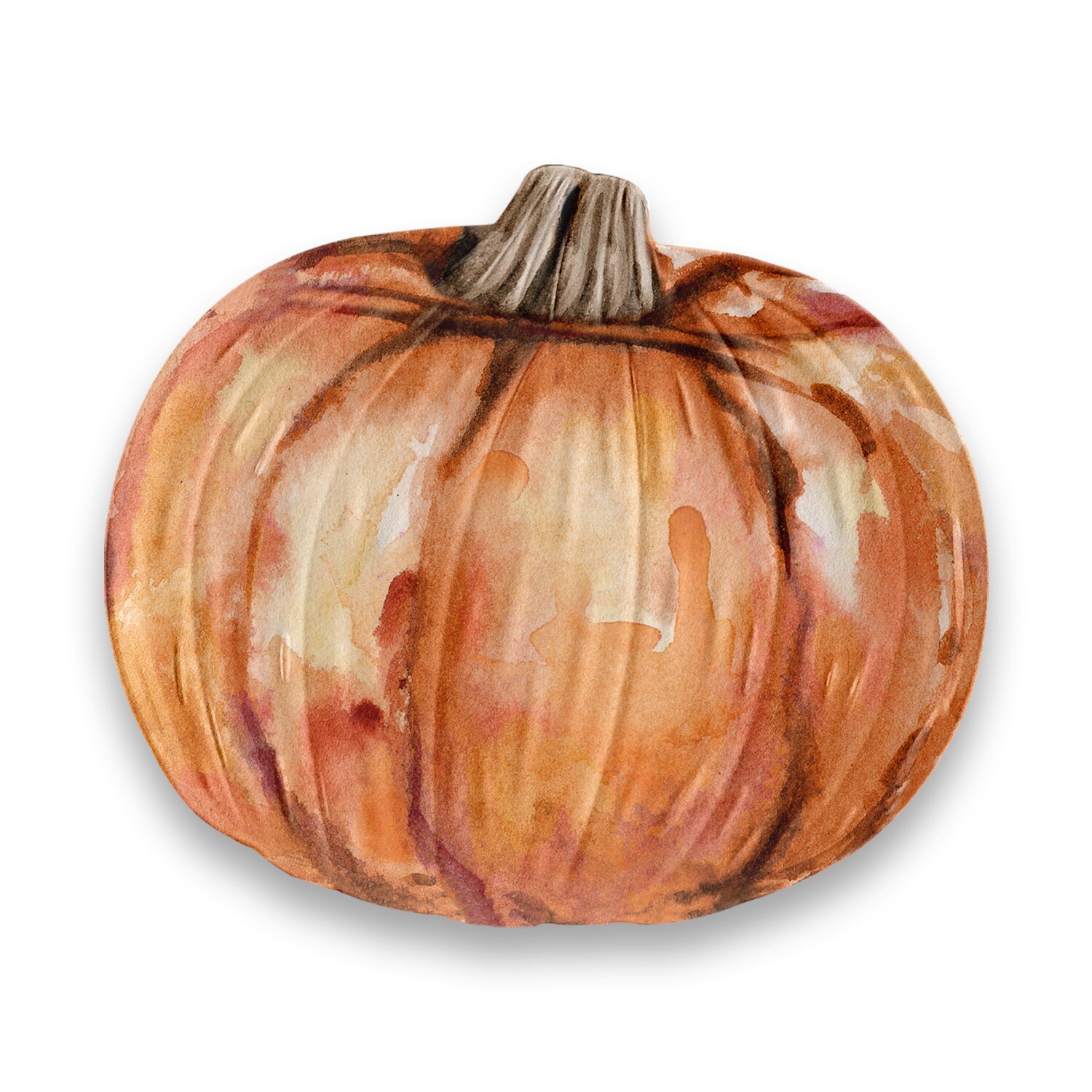 TarHong Harvest Pumpkin Melamine Serving Platter - Orange - 11.6in. x 10.1in.