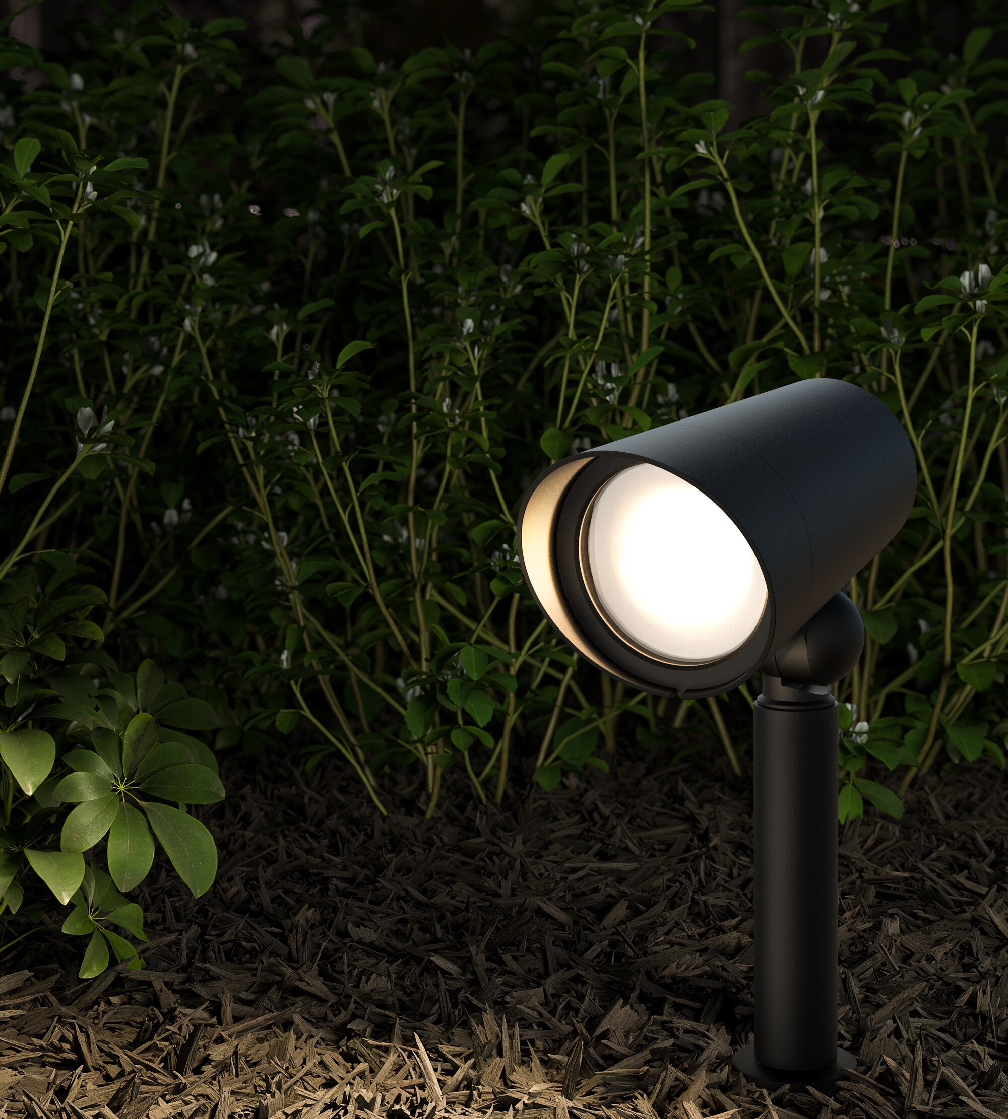 DALS Lighting Landscape 12-Watt Blacl Low Voltage Hardwired LED Spot Light  in the Spot & Flood Lights department at Lowes.com