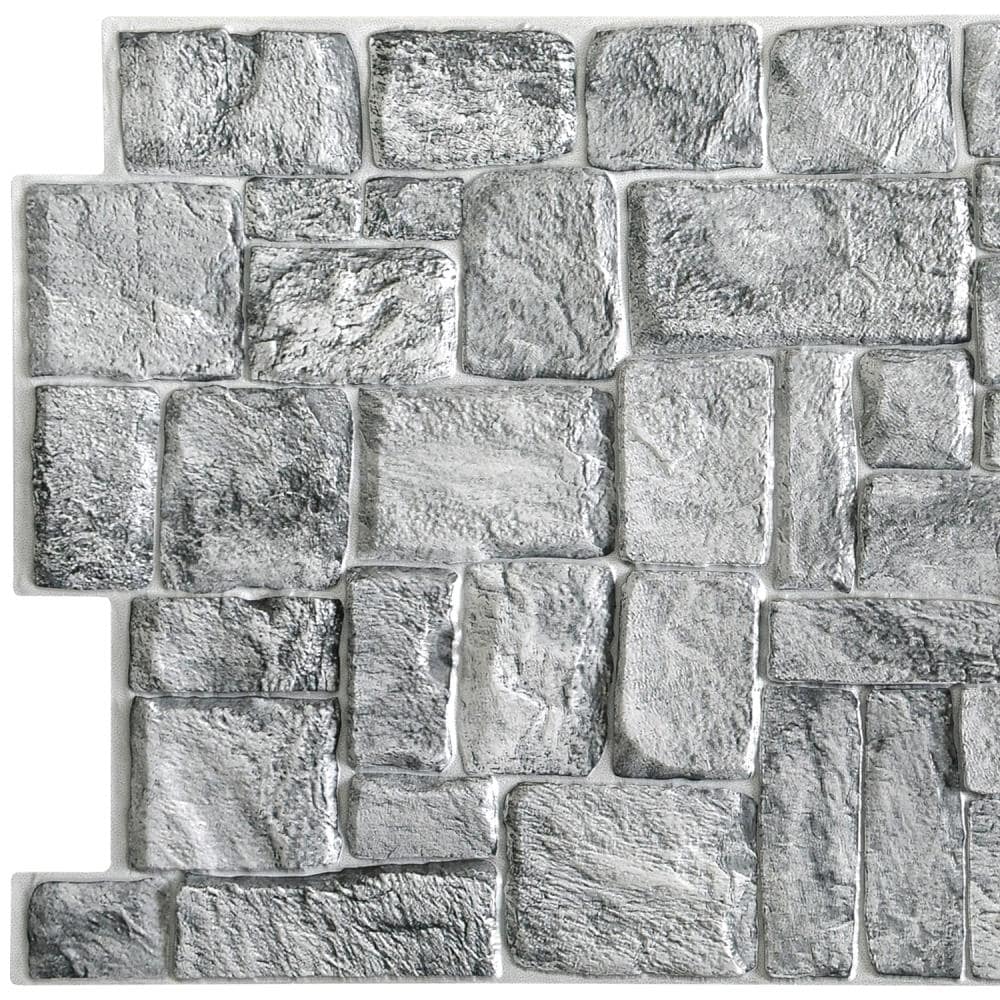 Revestimiento De Pared Pvc Wall Panel Light Grey 16,9 Cm