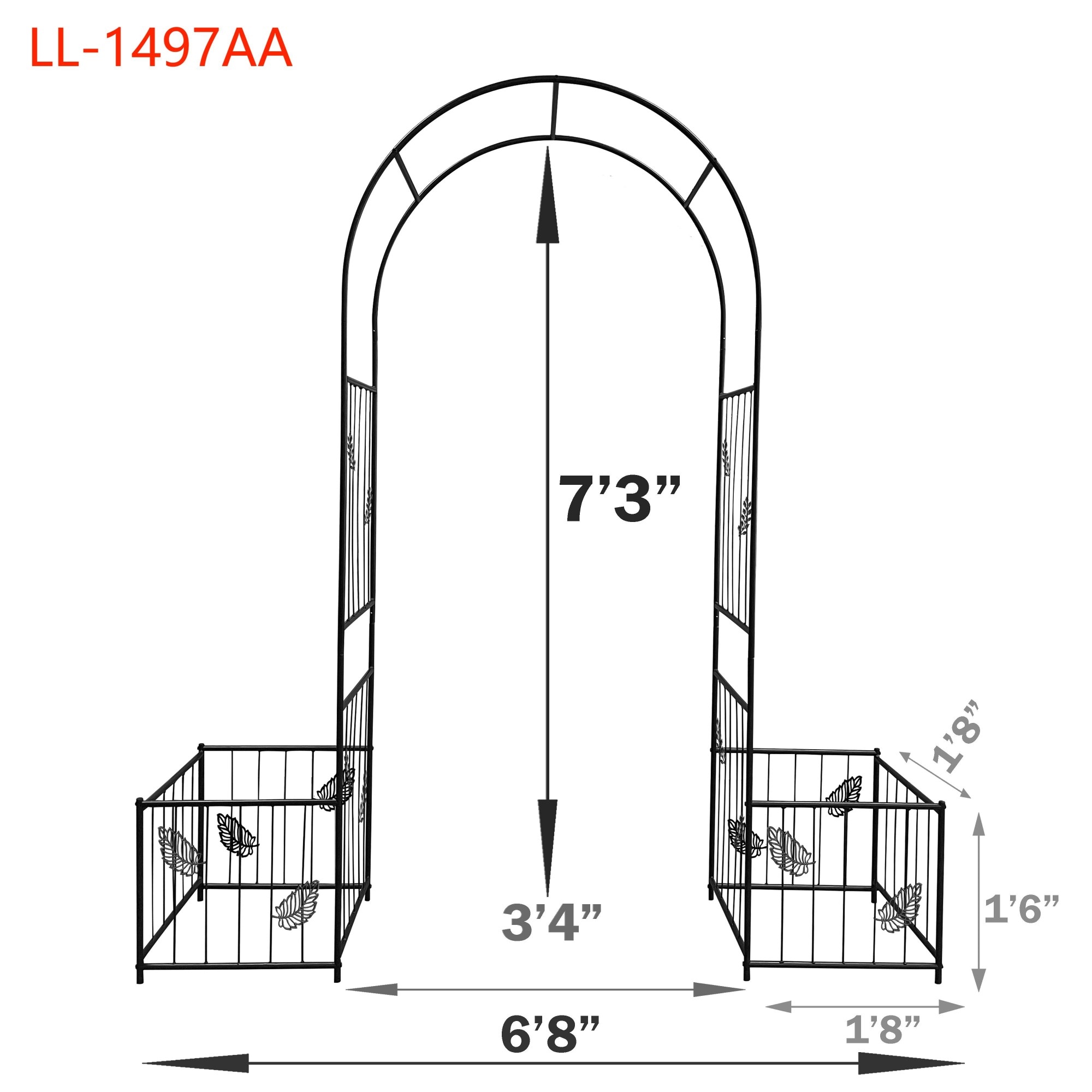 Yiekholo LL-1497AA Garden-Trellis - View #4