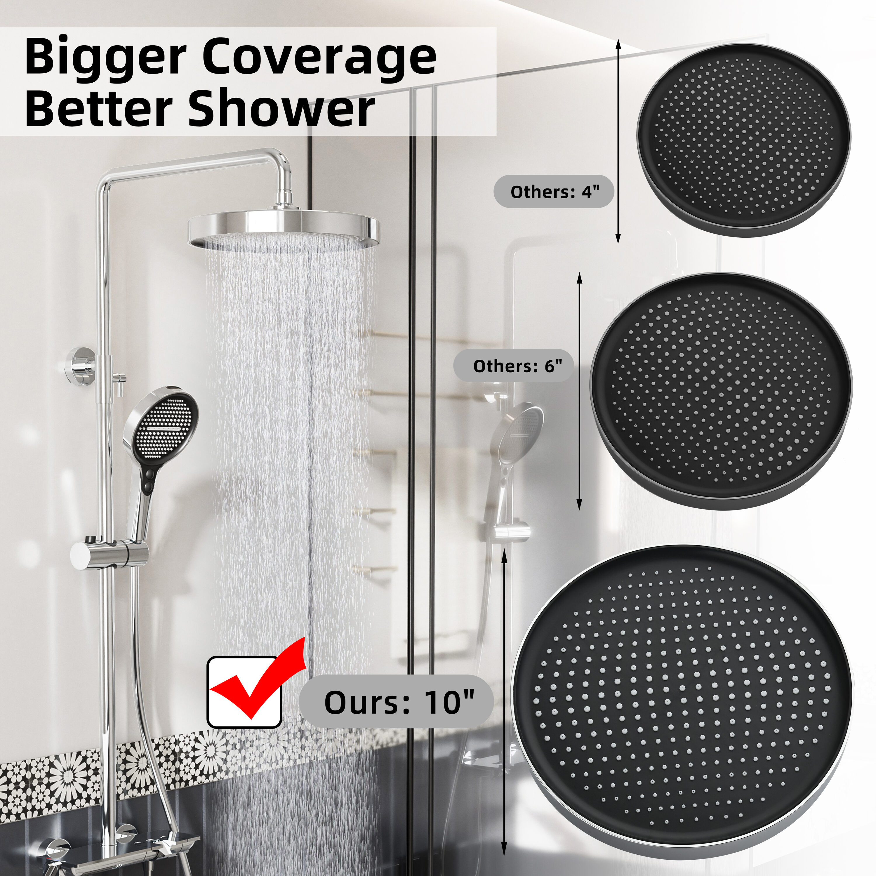 MODLAND MDL1SS32CH2 Showerhead-Bar-Panels - View #5