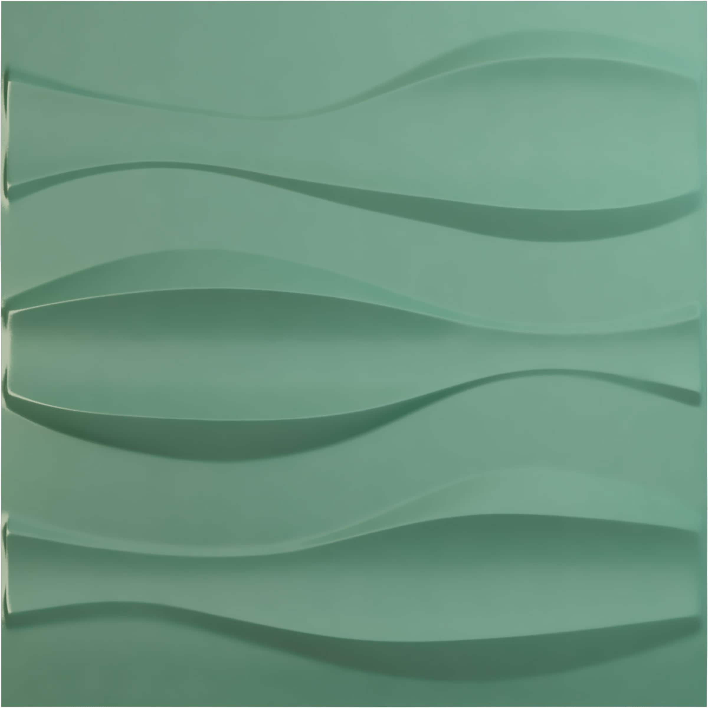 Ekena Millwork WP20X20TMFSM 19-5/8-in x 19-5/8-in Embossed Paintable/Stainable Green PVC Wall Panel (