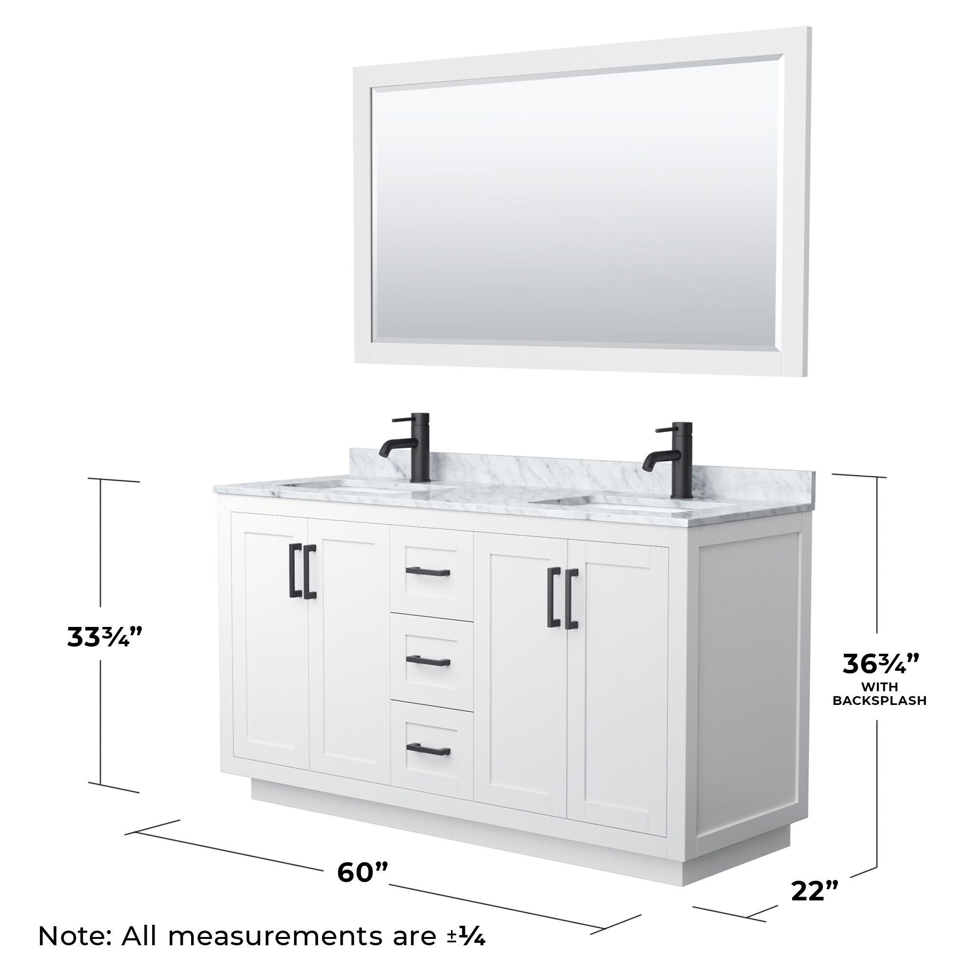 Wyndham Collection WCF292960DWBCMUNSM58 Bath-Vanity-Combo - View #6