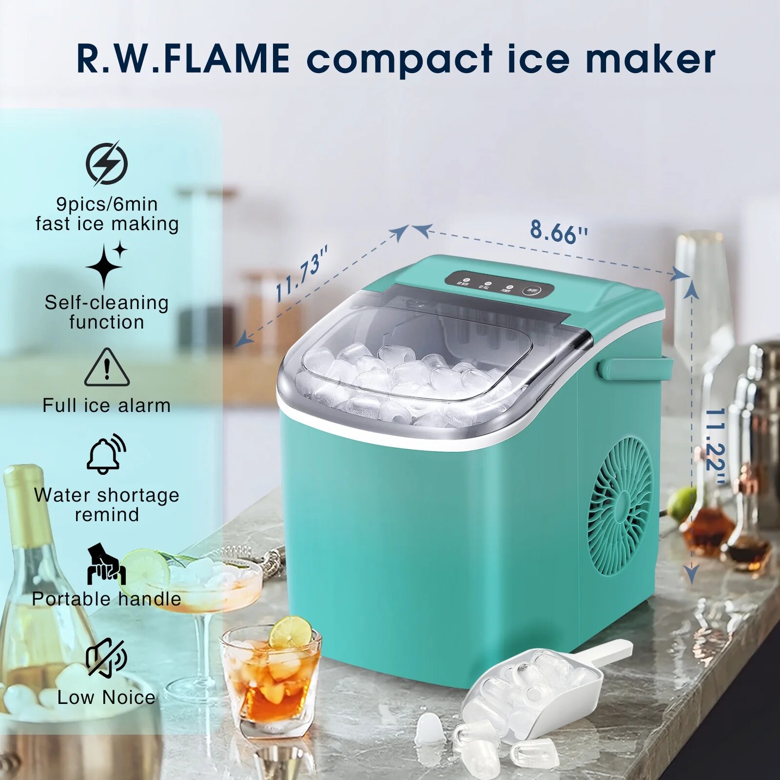 Antarctic Star Z5812H-GREEN Commercial-Ice-Makers - View #2