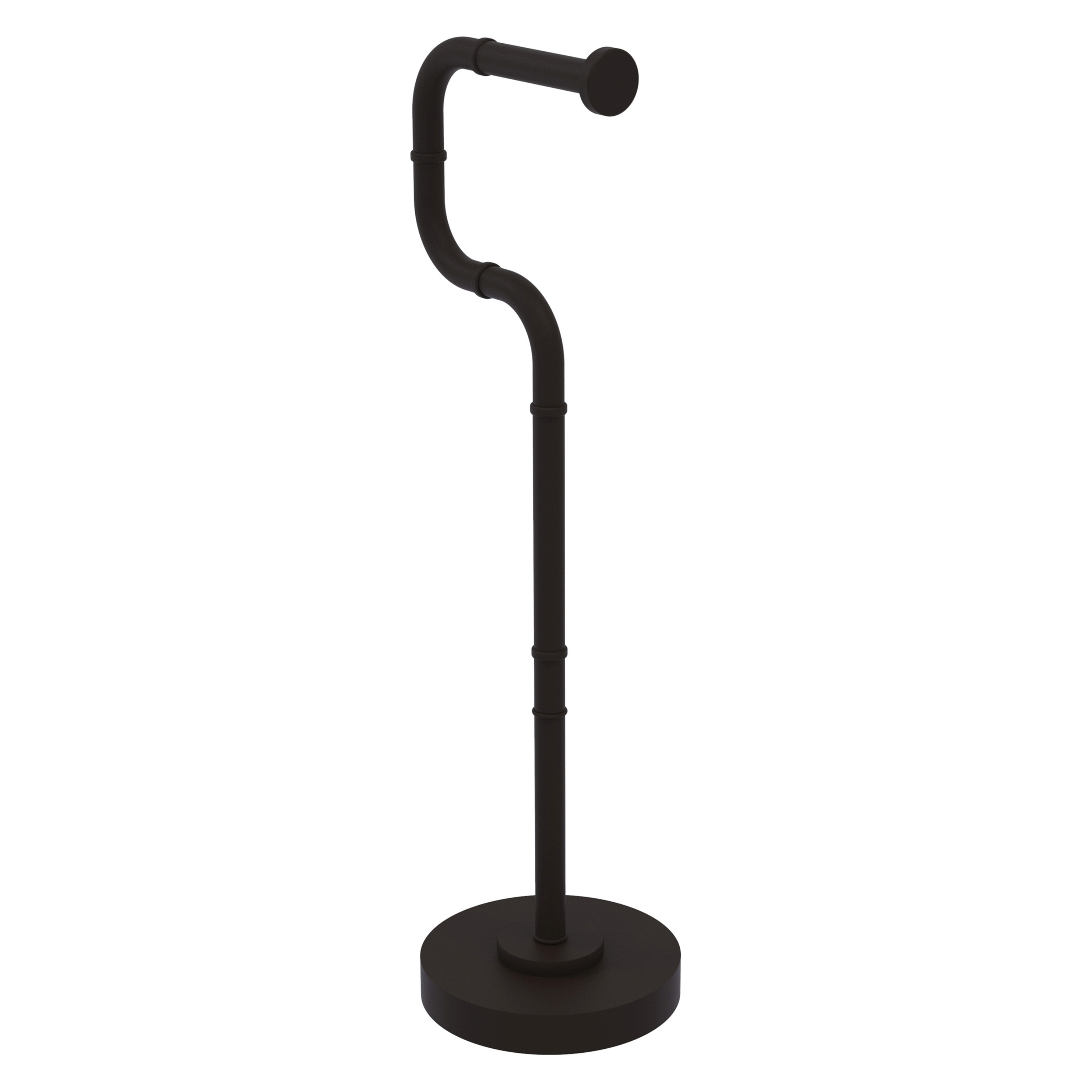 Allied Brass RM-25U-ORB Remi Oil-rubbed Bronze Freestanding Single post Toilet Paper Holder 1 -Rolls with Storage