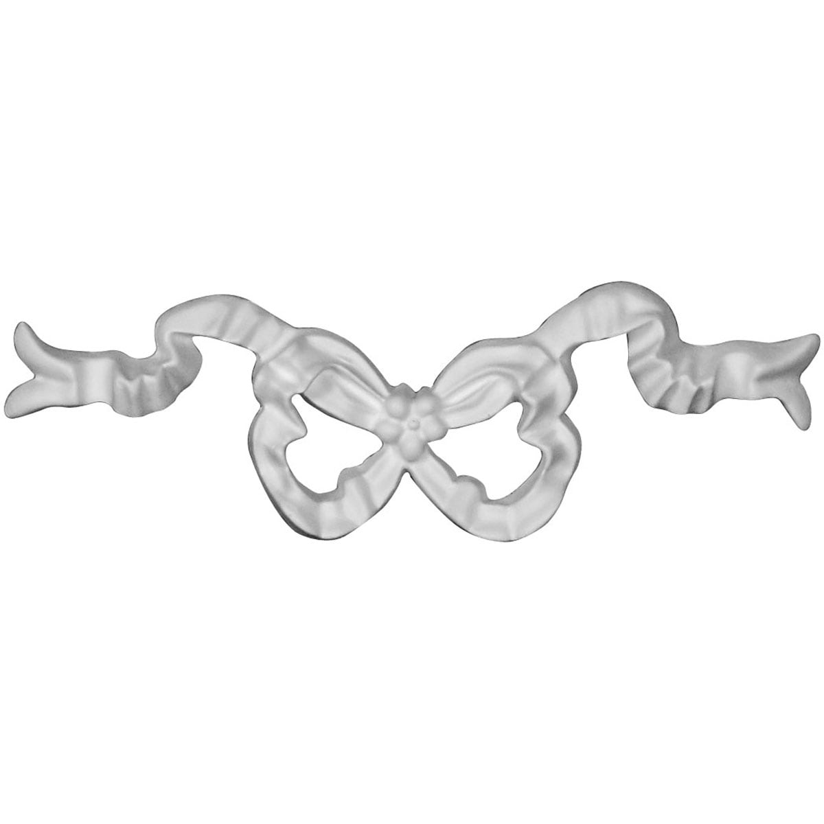 Ekena Millwork ONL06X02X01BW Bow 5.5-in W x 2-in H Primed Applique