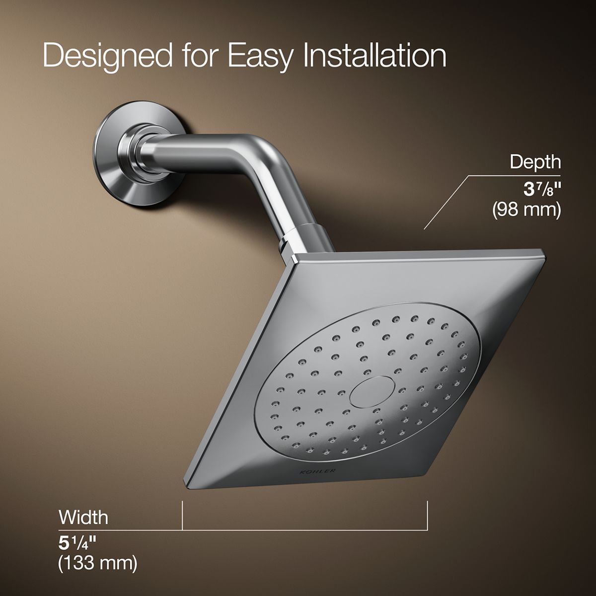 KOHLER 14786-CP Fixed-Showerhead - View #3