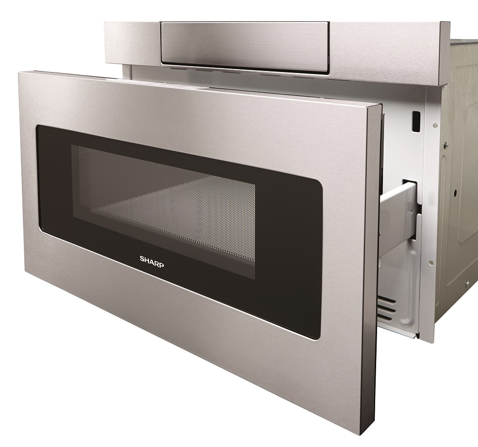24 in. 1.2 cu. ft. 950W Sharp Stainless Steel Microwave Drawer Oven  (SMD2470ASY)