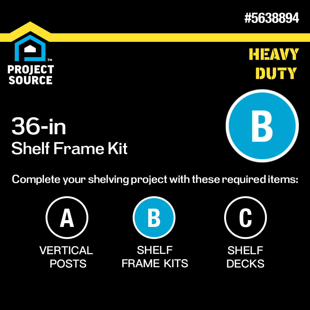Project Source 310-PSF3618 Free-Standing-Shelving - View #2