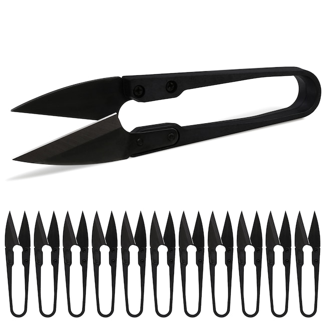 Anley 4 Inch Sewing Scissors Set - Portable Mini Embroidery Clipper  Stitching Snip (12Pcs), Durable Carbon Steel Blades, Compact Design