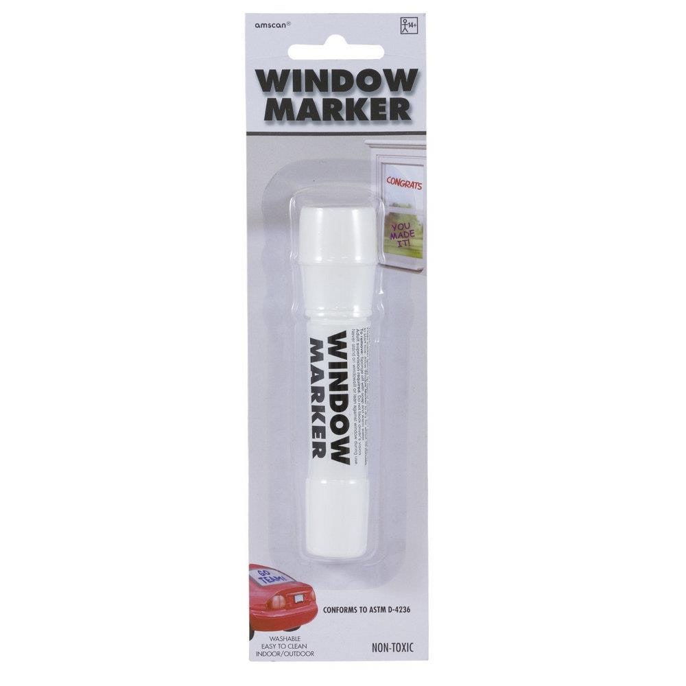 Carmel Glass Marker Medium Tip Pack of 6, Removable Window Marker, Washable  Glass Marker for Marking Glass, Whiteboard, Etc. 