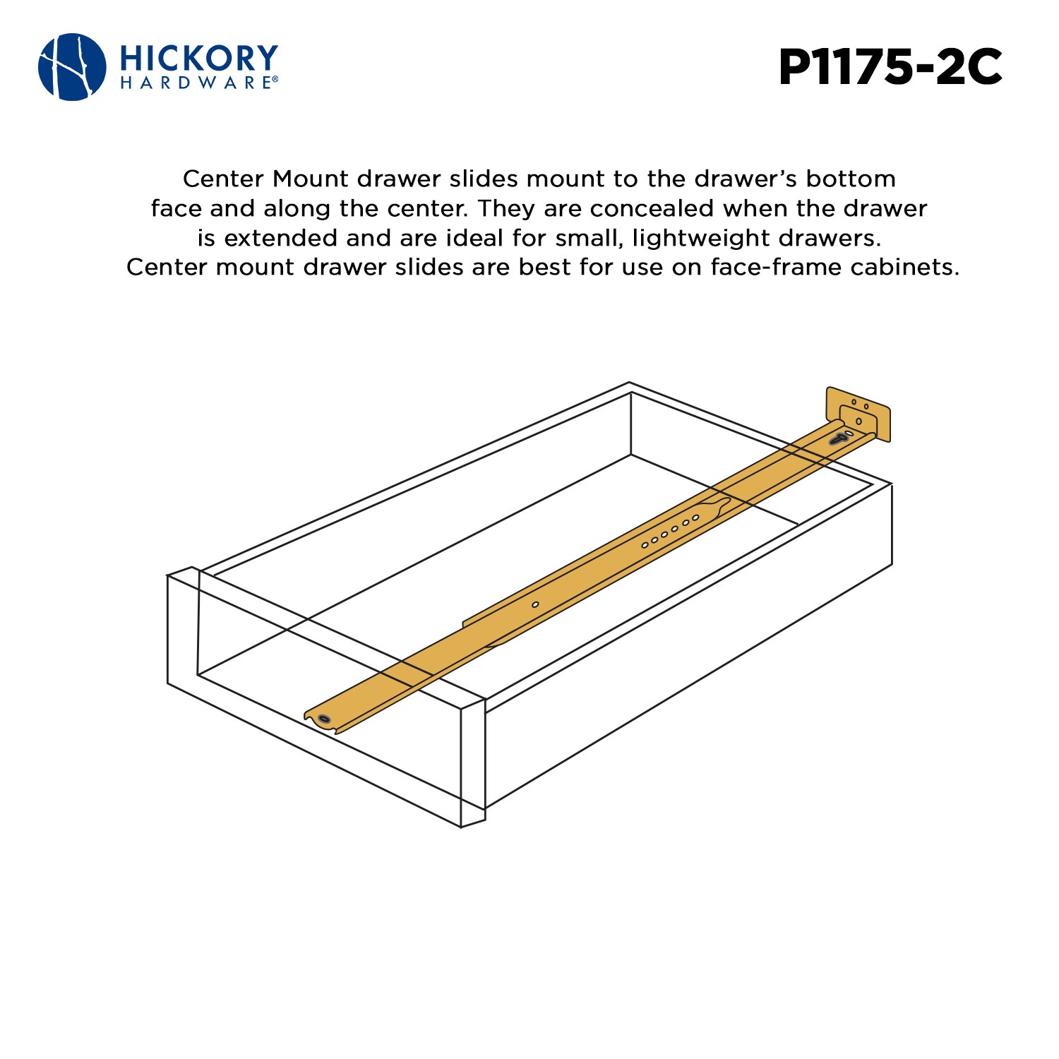 Hickory Hardware P1175-2C-5B Drawer-Slides - View #5