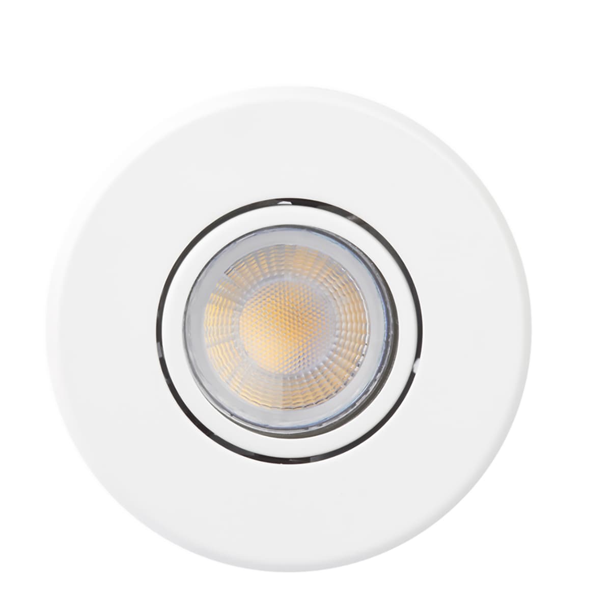 1-10er Sets 230v LED ceiling Recessed spotlights Baloo Stainless & gu10 3w COB LED spots 