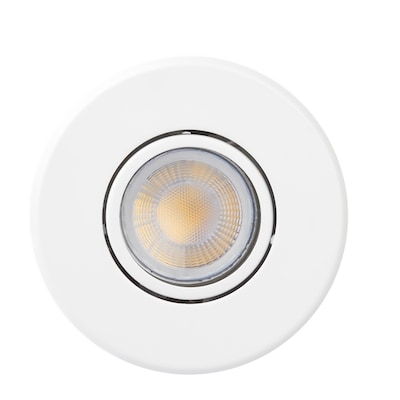 Globe Electric Recessed 3 In Halogen Led Remodel And New Construction White Ic Gimbal Light Kit The Kits Department At Com - Globe Electric Led Ceiling Light