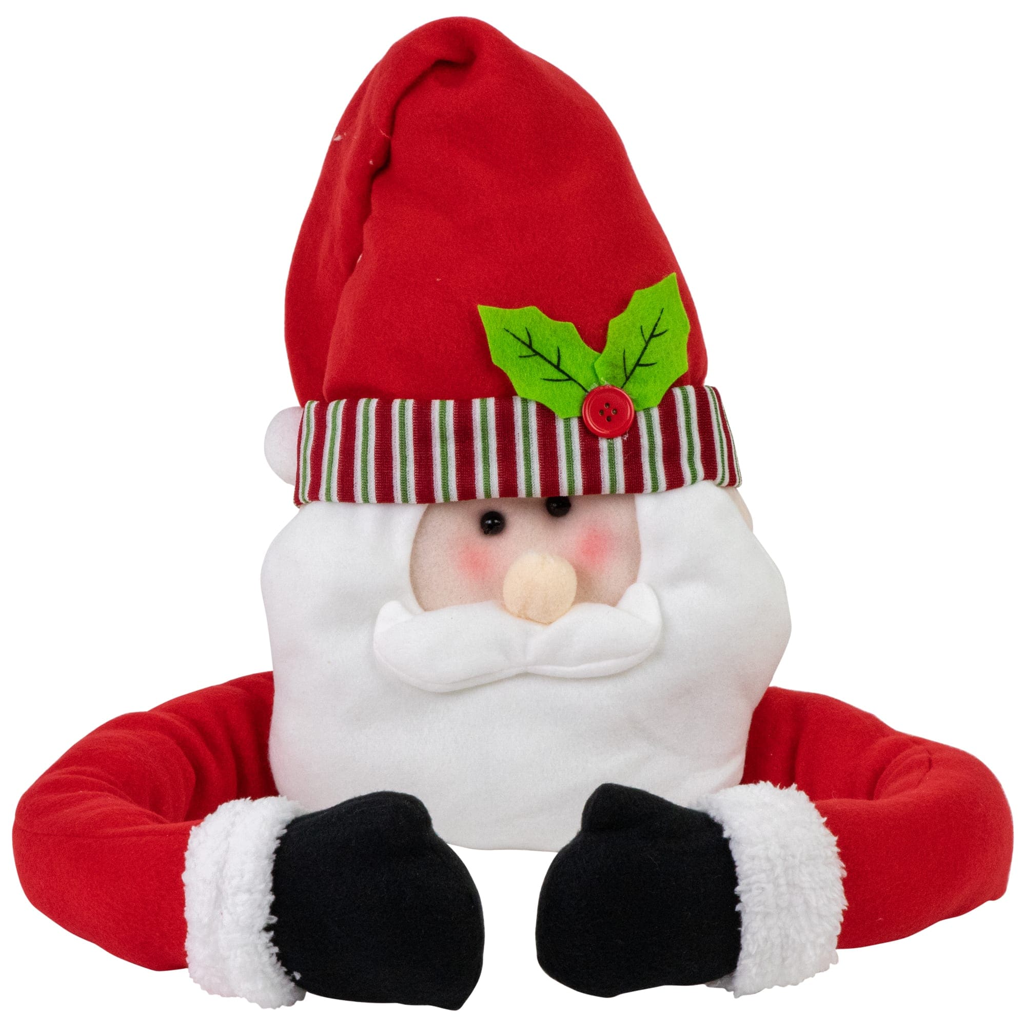 Northlight 27 inch Plush Santa Claus Christmas Tree Topper Unlit