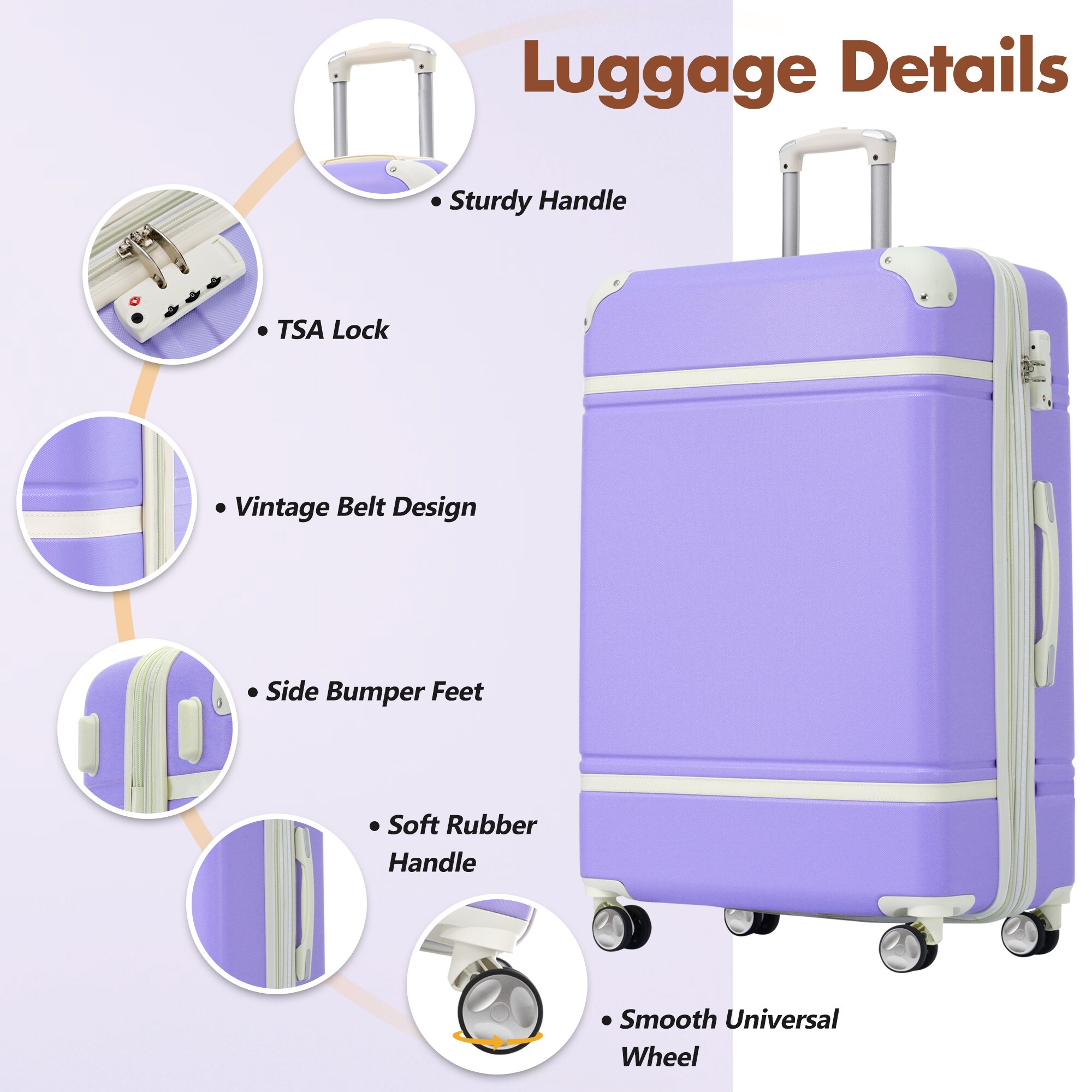 ModernLuxe L3P-N732P193484I Luggage-And-Luggage-Sets - View #4