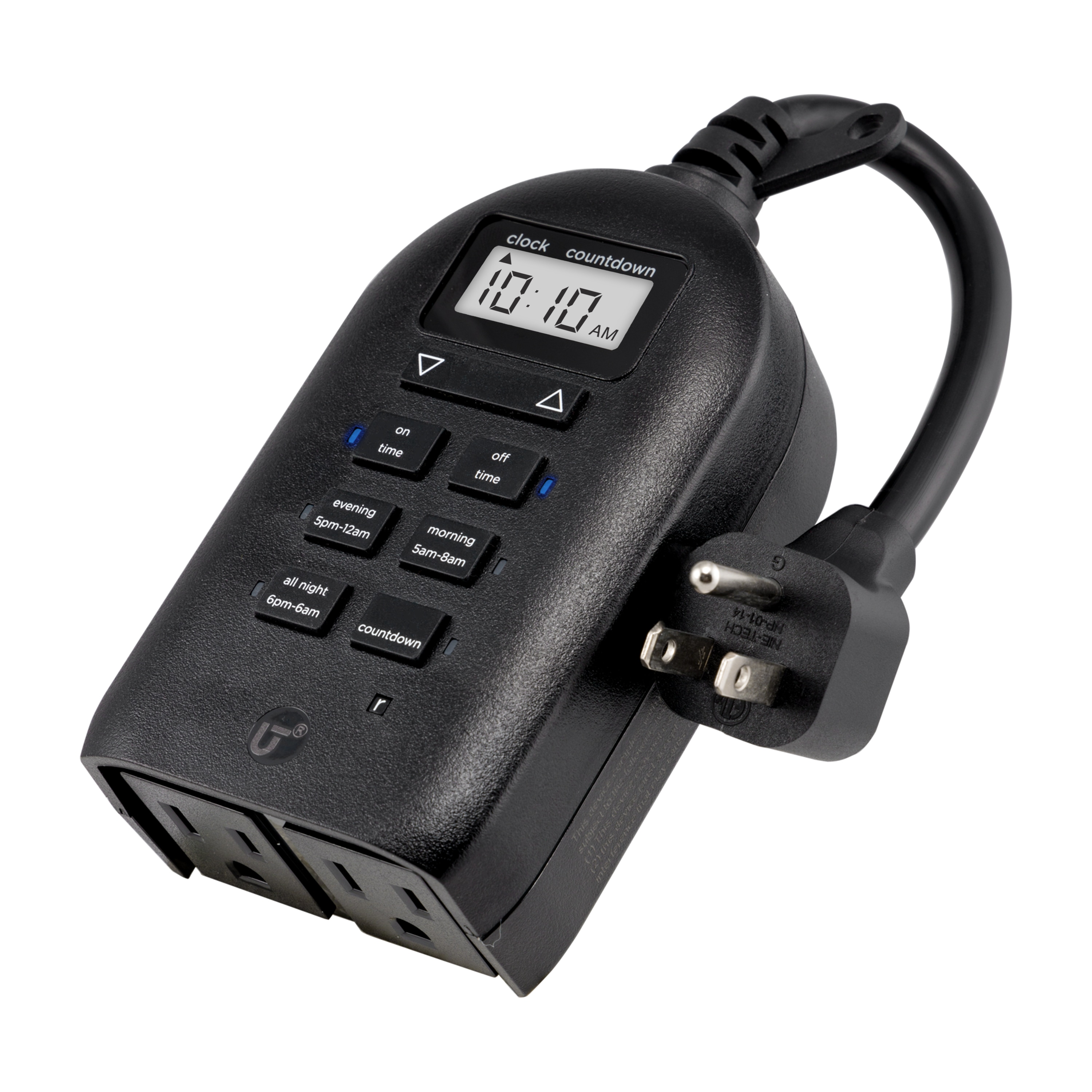 Utilitech 15-Amps 120-volt Outdoor 2-Outlet Plug-in Countdown 