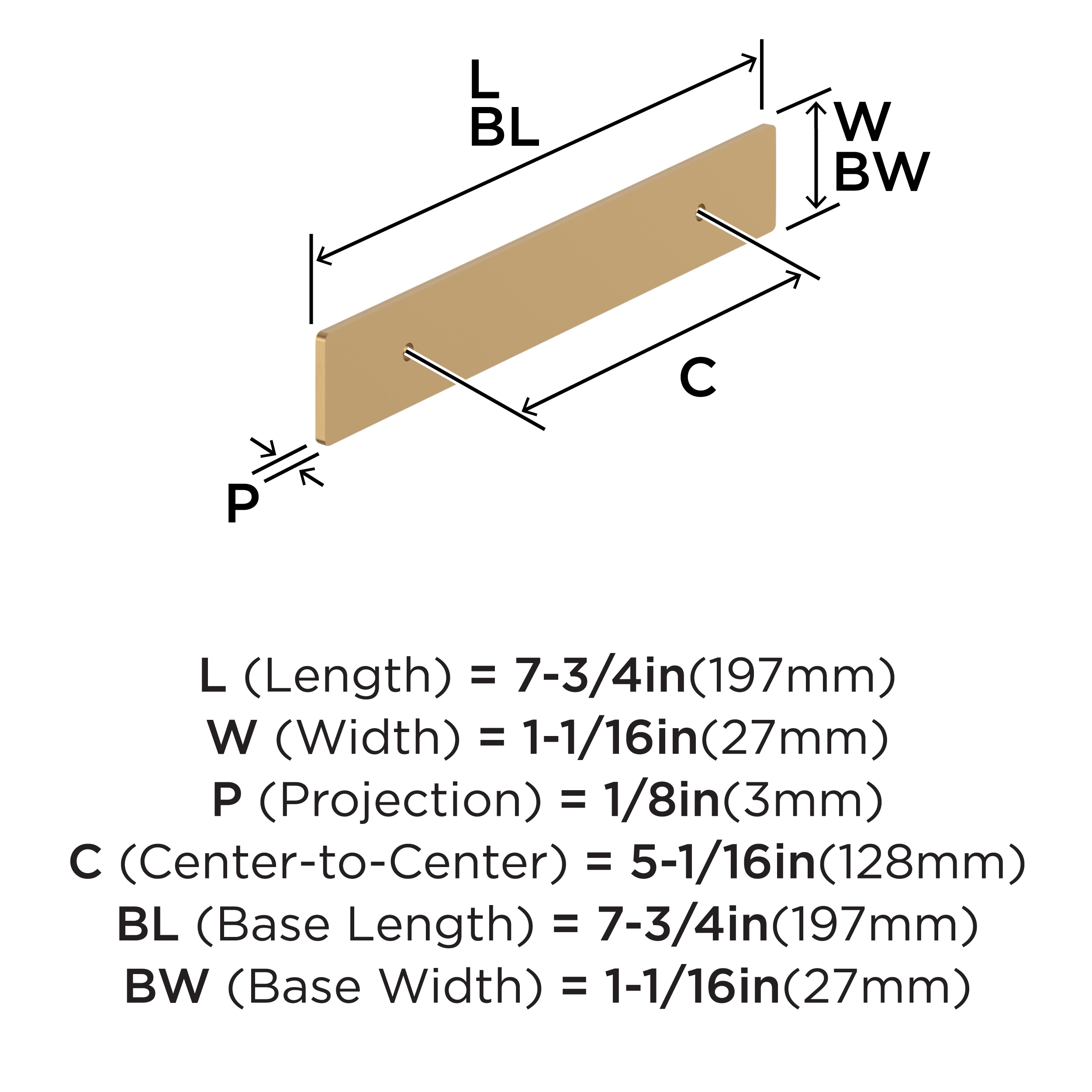 Amerock BP37603CZ Drawer-Hardware - View #3