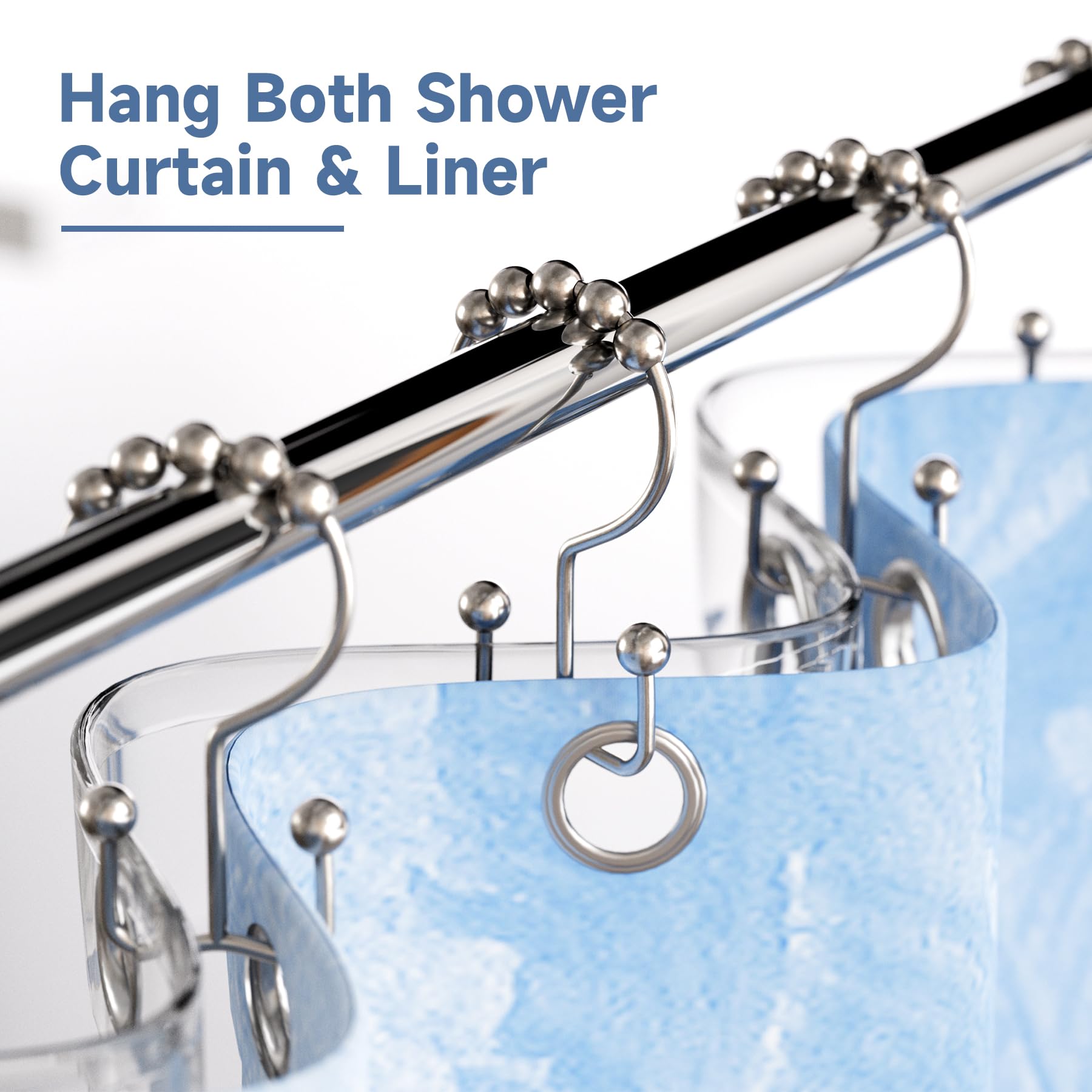 Aoibox LABAXVQY Shower-Rings-Hooks - View #2