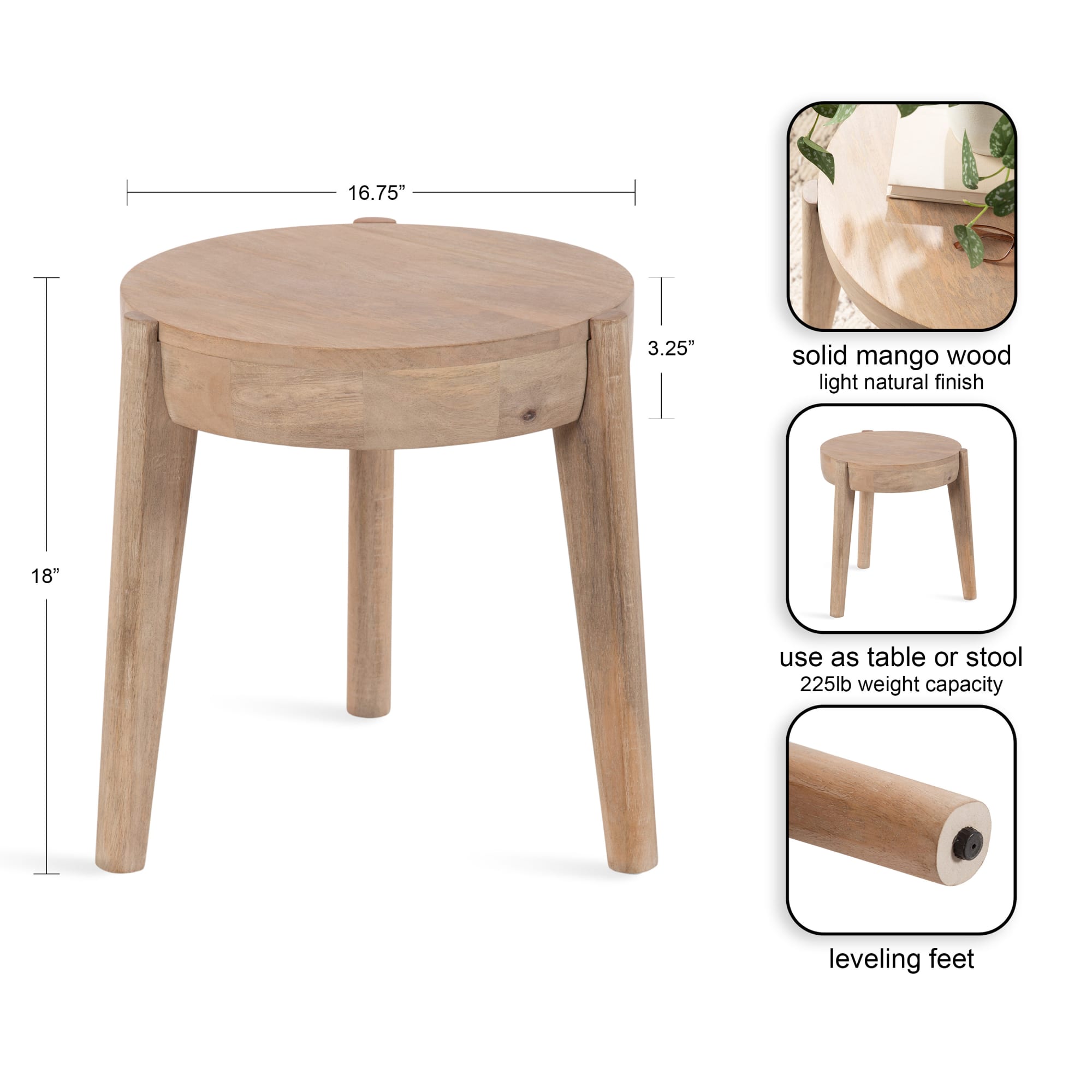Kate and Laurel 228647 End-Tables - View #2