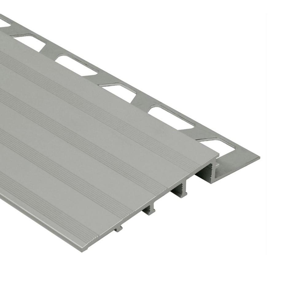 Schluter Systems AERP60B50 Reno-Ramp 0.25-in W x 98.5-in L Satin anodized aluminum Aluminum Reducer Tile Edge Trim