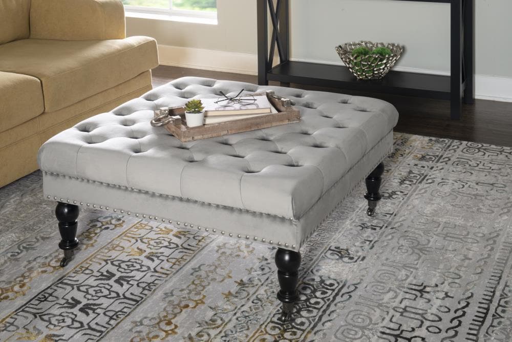 Linon BH154VGRY01U Indoor-Ottomans - View #4