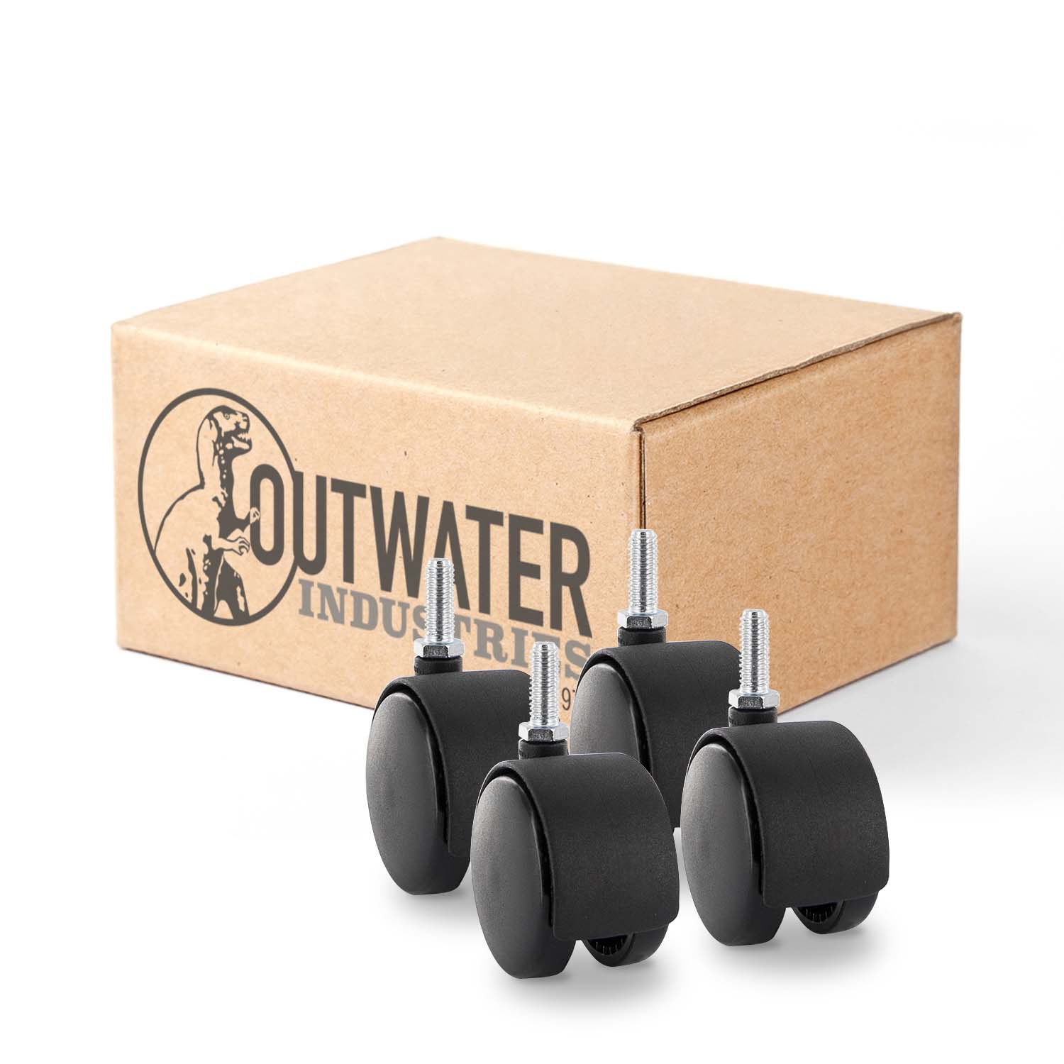 Outwater 3P1.14.00005 2-3/8-in Rubber Swivel Caster