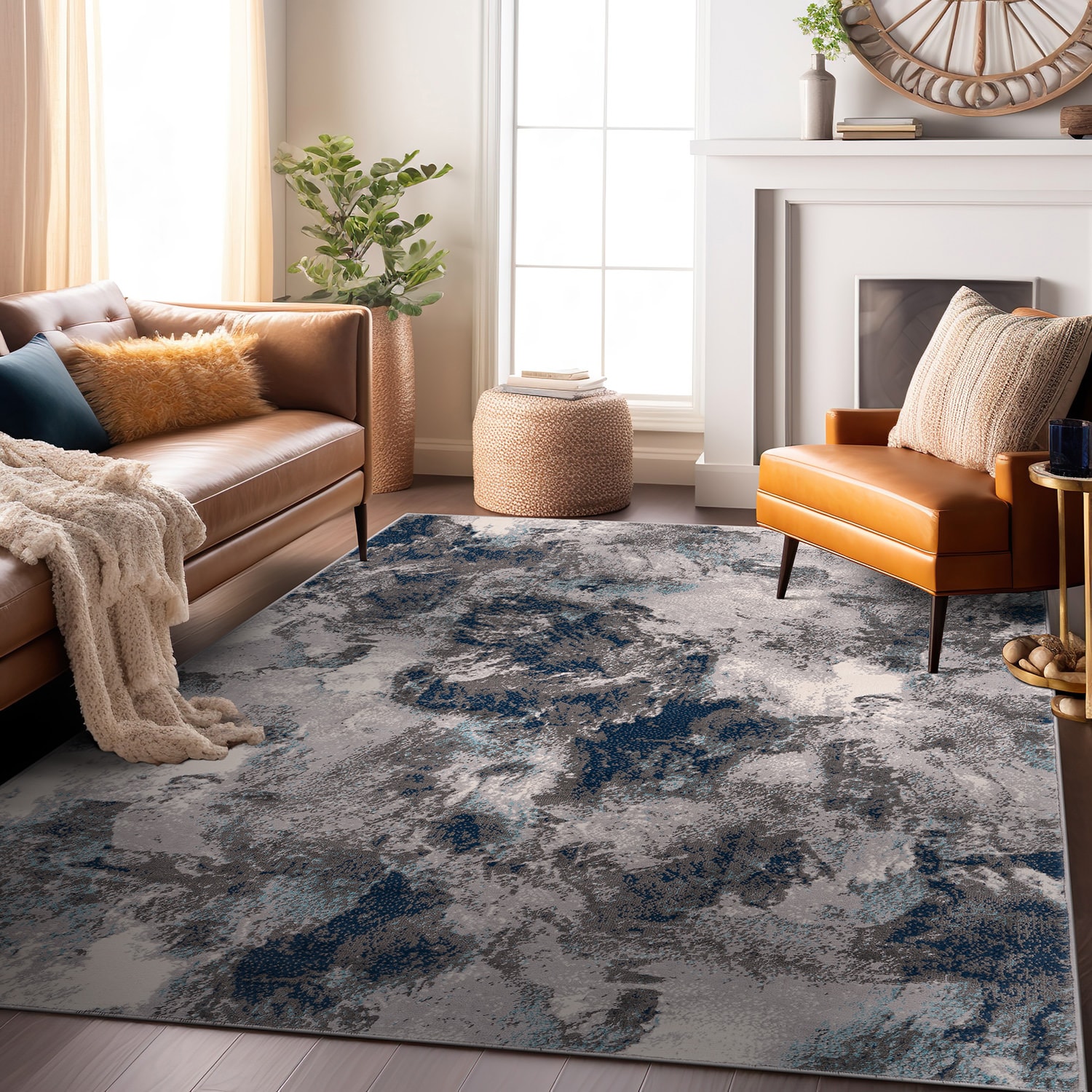 World Rug Gallery 4054BLUE5X7 rugs - View #7