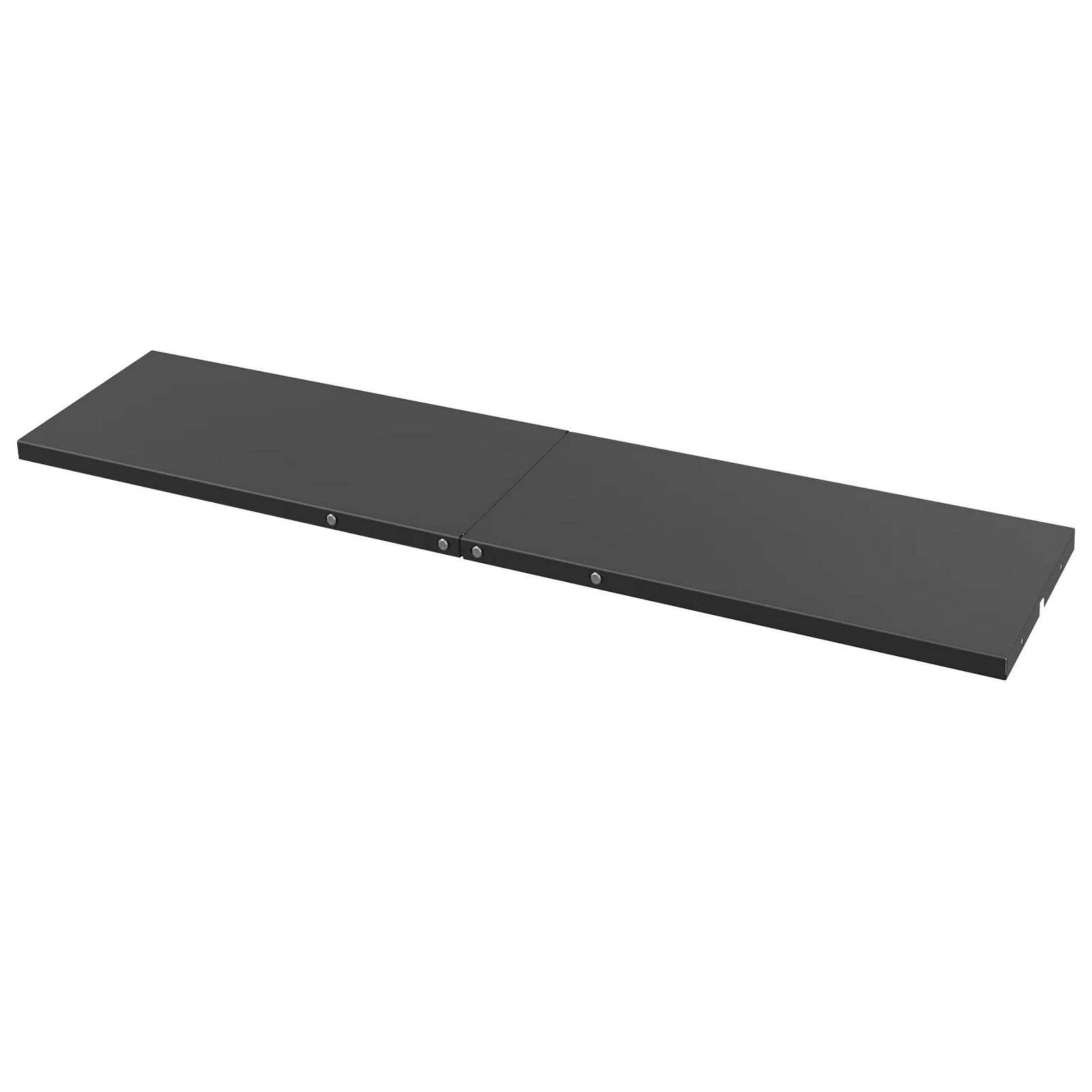 Poinic 51.2-in x 13-in Black Metal Storage Shed Shelf Basket