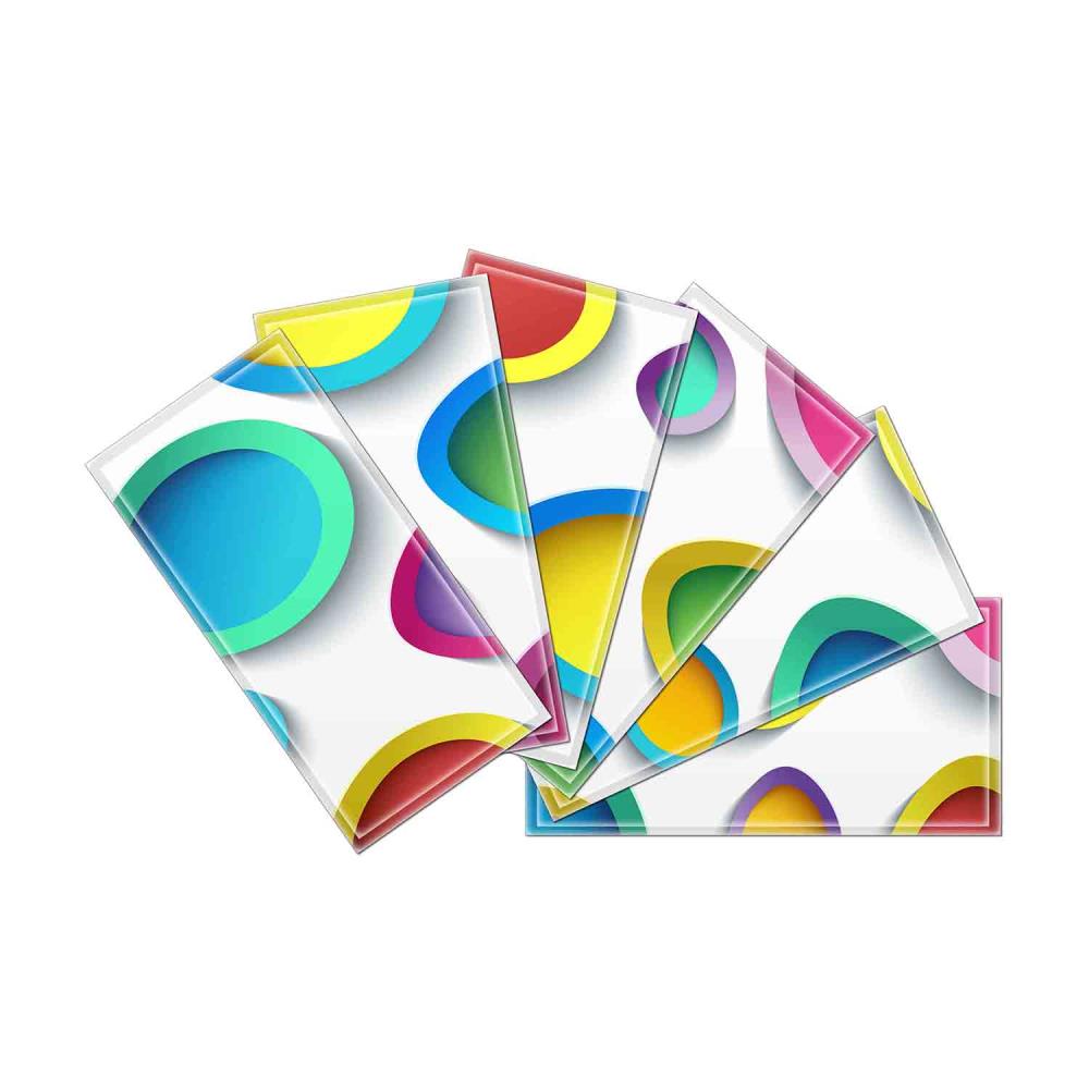 Instant Mosaic 7180101 Upscale Designs 64-Pack Multicolor 3-in x 6-in Glossy Glass Random Wall Tile
