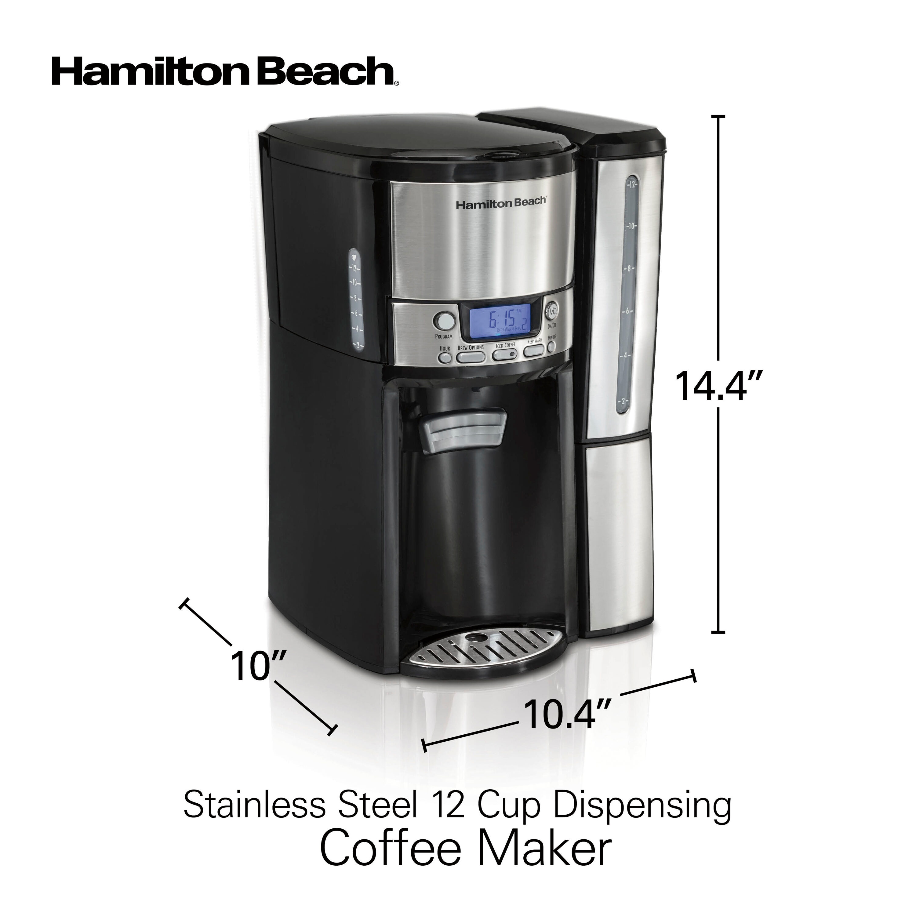 Hamilton Beach 12-Cup Coffeemaker White 49315 - Best Buy