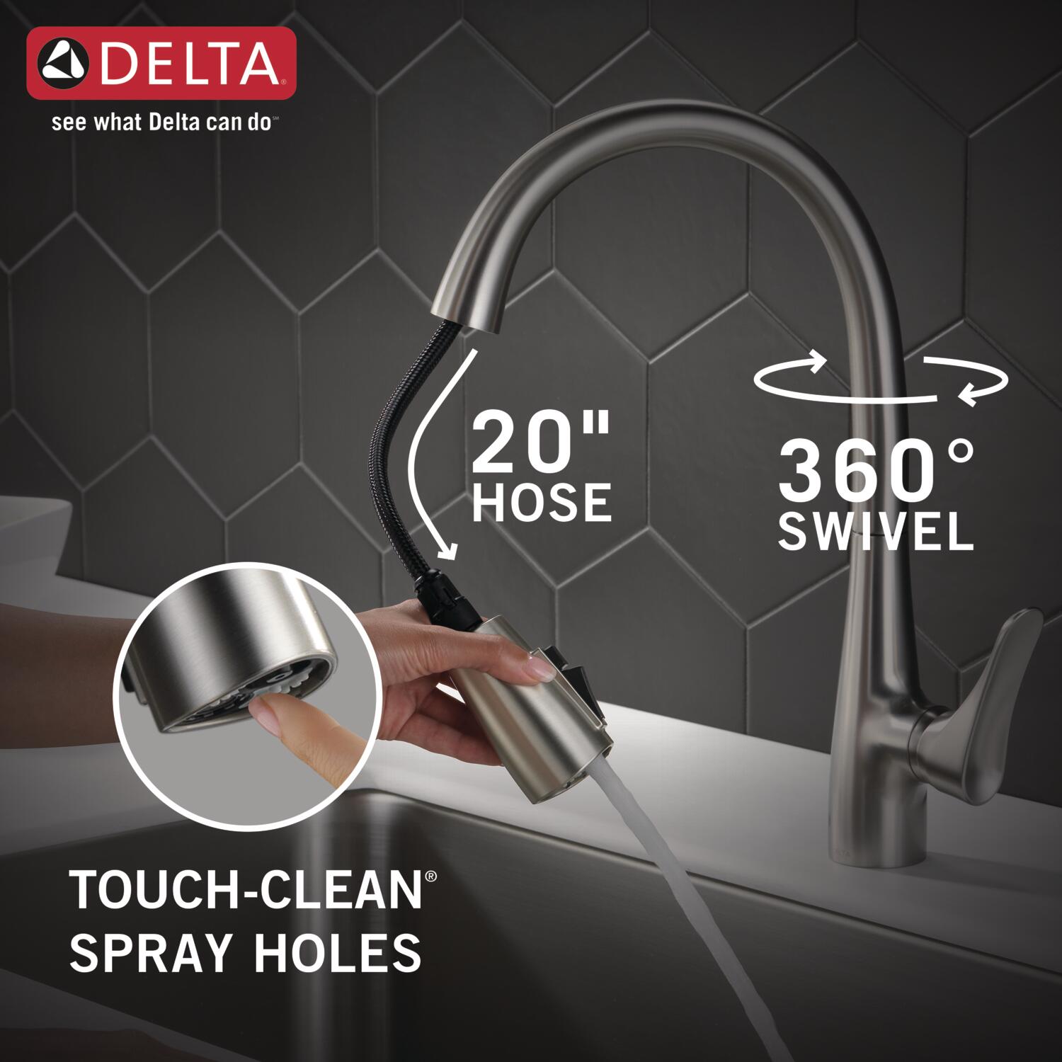 Delta 19756Z-SPSD-DST Kitchen-Faucets - View #10