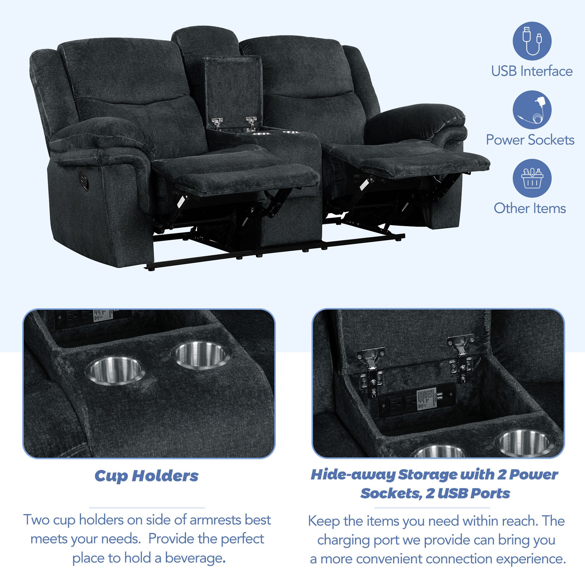 Clihome VO-SA779 Sofas-Loveseats - View #14