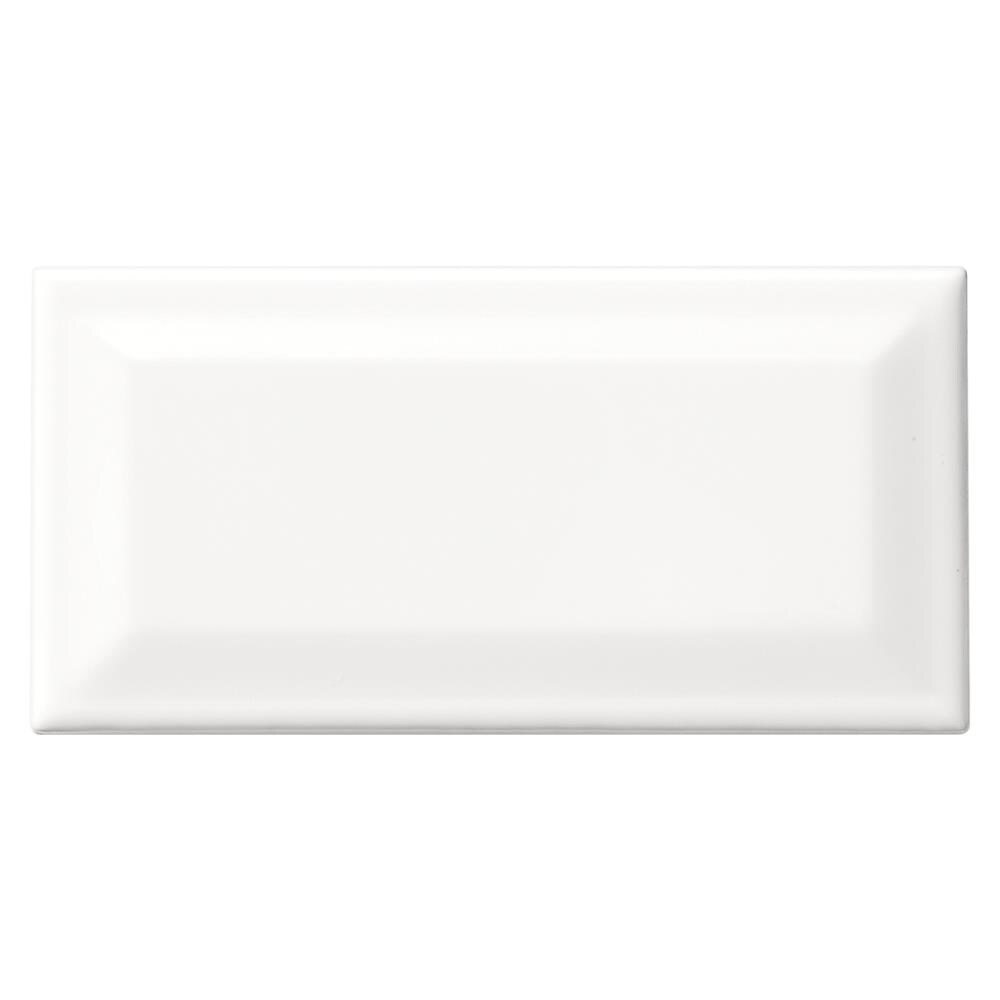 American Olean Profile Ice White Ceramic Bullnose Tile (3-in x 6-in)