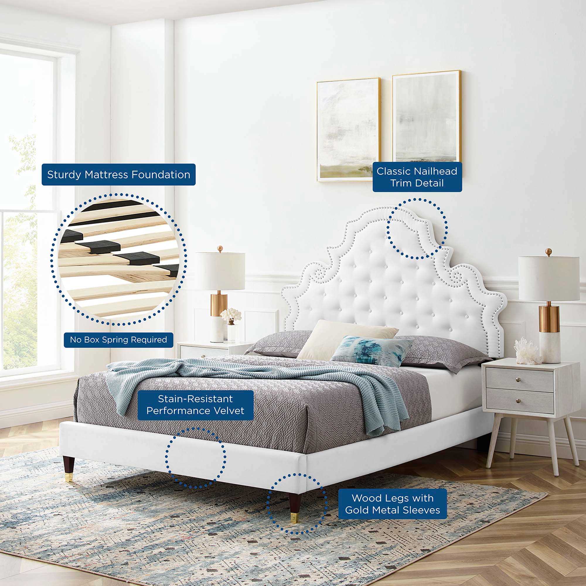 Modway MOD-6758-WHI beds - View #5