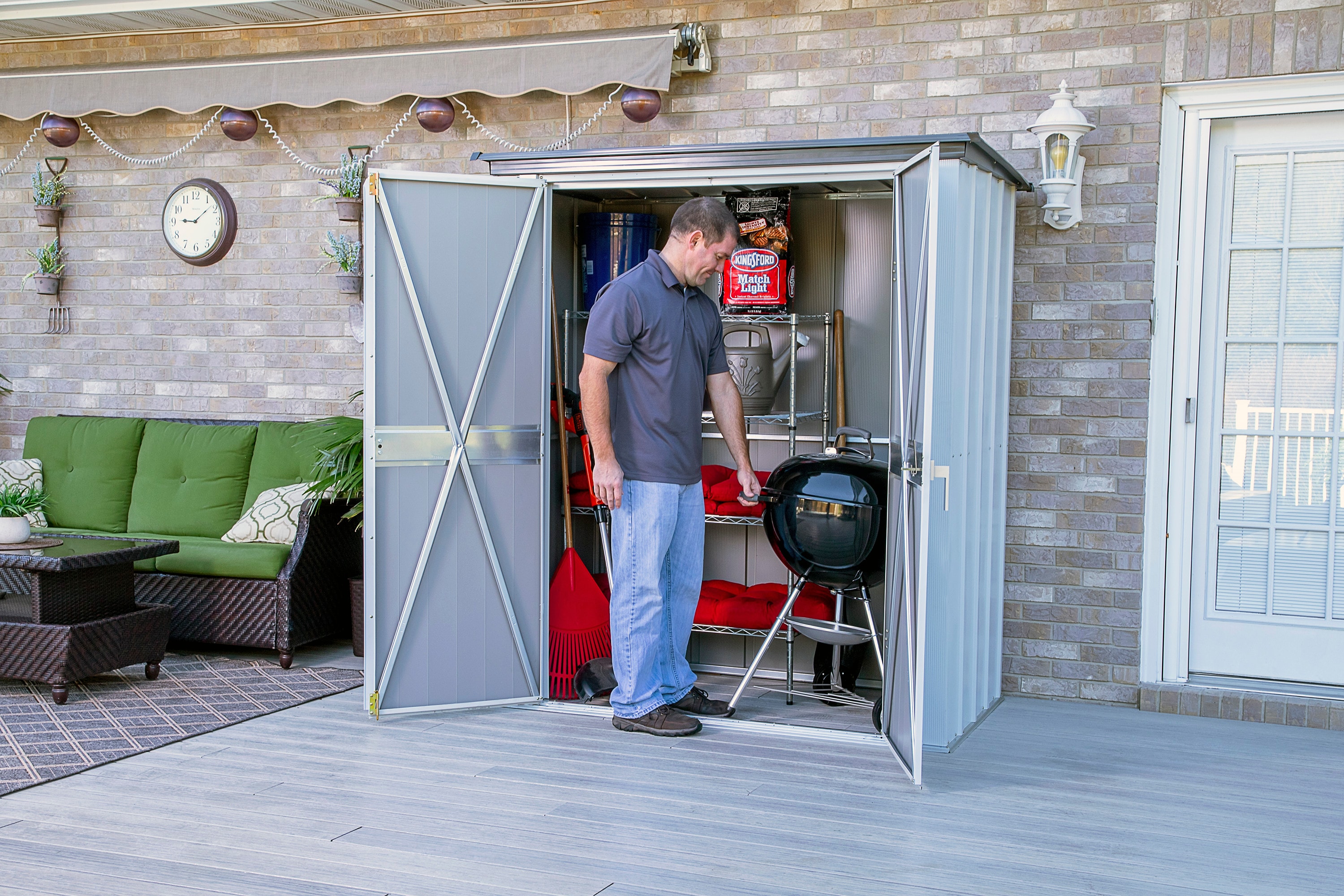 Arrow PS53 5-ft x 3-ft Spacemaker Galvanized steel Storage Shed