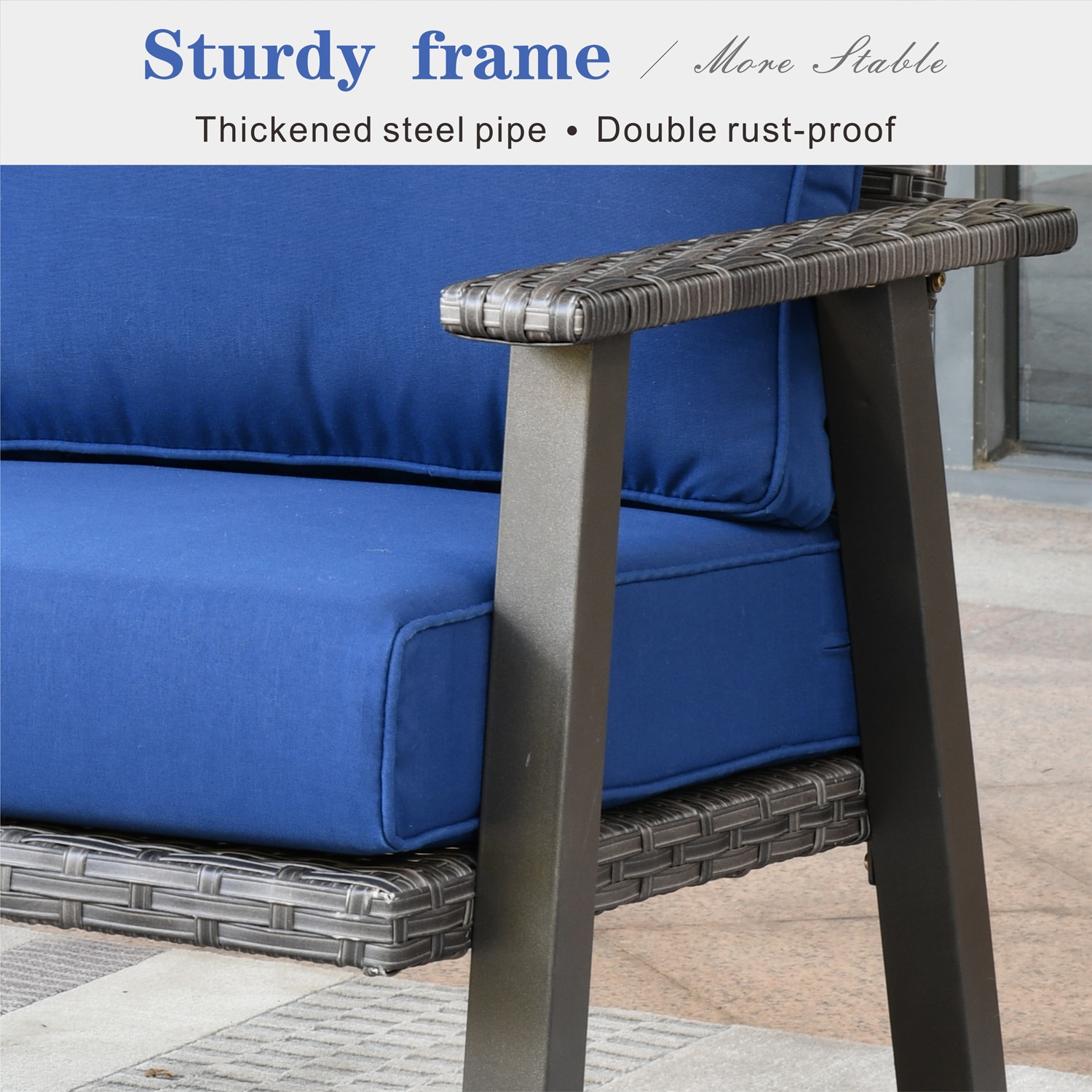 Pouuin SHW70T01A Patio-Conversation-Sets - View #8