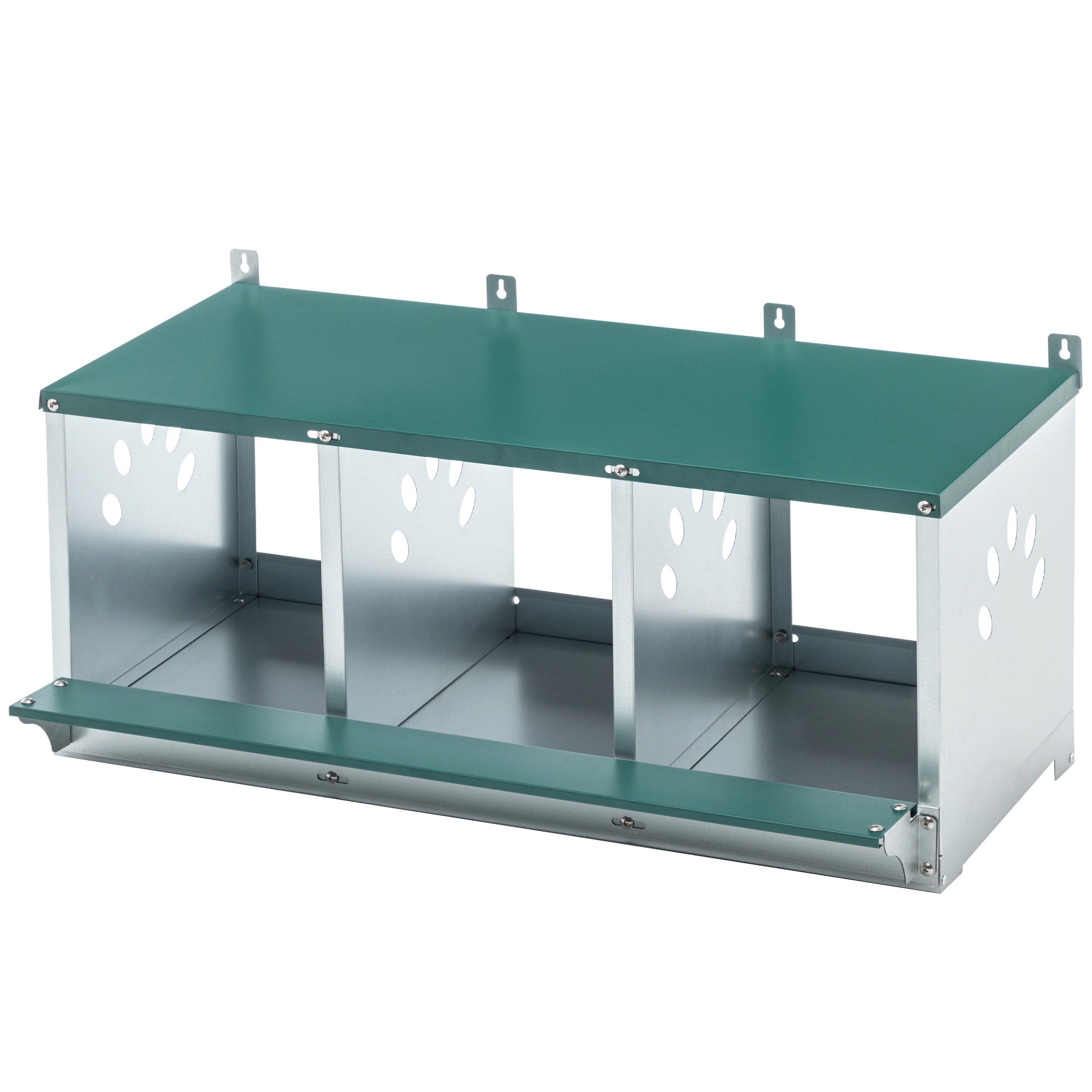 OBERSTER Metal Nesting Boxes for Chicken 3 Compartment Nesting Box ...