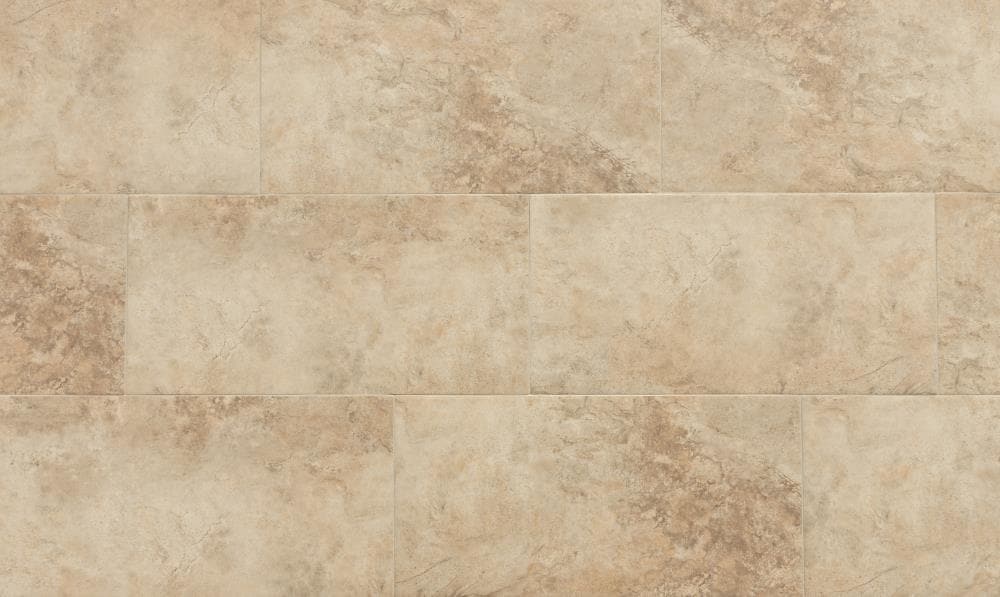 Style Selections Tile (1.94-sq. Mesa Look 24-in Tile 12-in Wall in the at Beige Porcelain and x ft/ Matte Piece) Stone Floor department