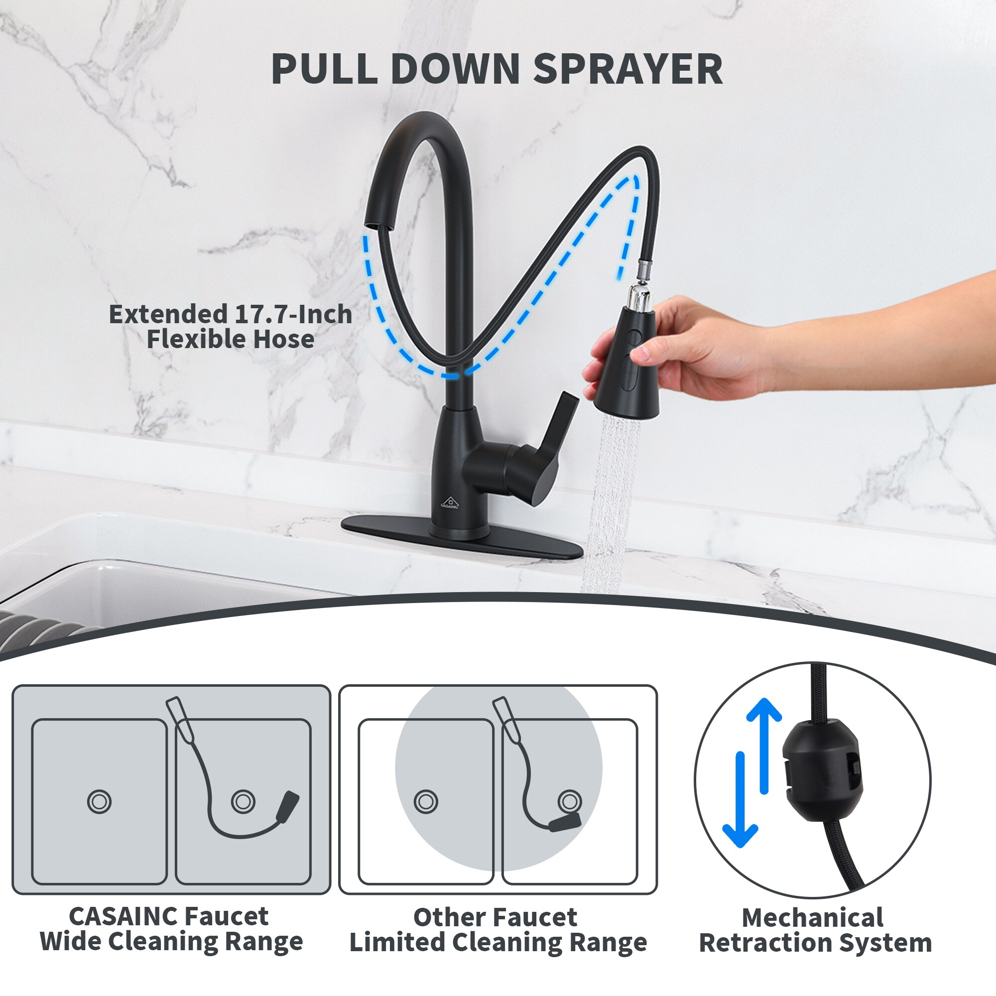 Mondawe MO-DT95028NS Kitchen-Faucets - View #4