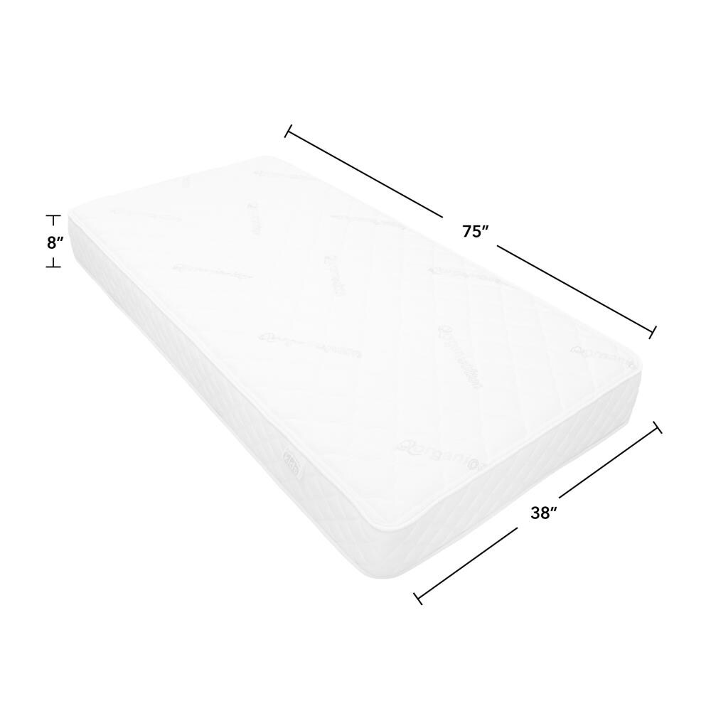 FirsTime FirsTime and Co Kids 8-in Firm Twin Memory Foam Mattress in a ...