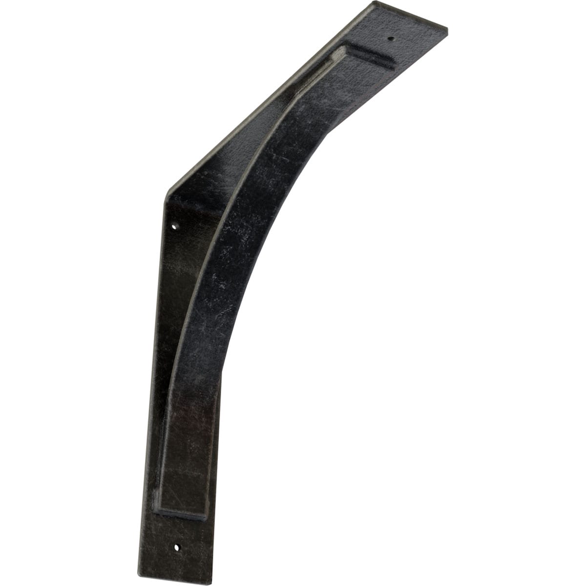 Ekena Millwork BKTM03X16X16MOASV Morris Morris 16-in x 3-in x 16-in Gray Steel Mounting bracket