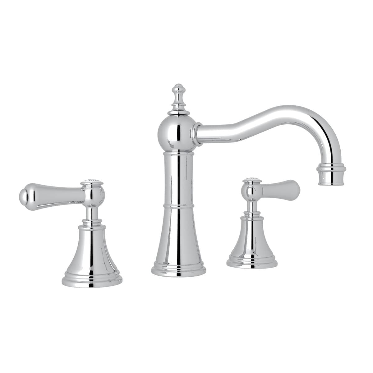Rohl U.3723LSP-APC-2 Georgian Era 1.2 GPM Widespread Lavatory Faucet in Polished Chrome (Valve Included)